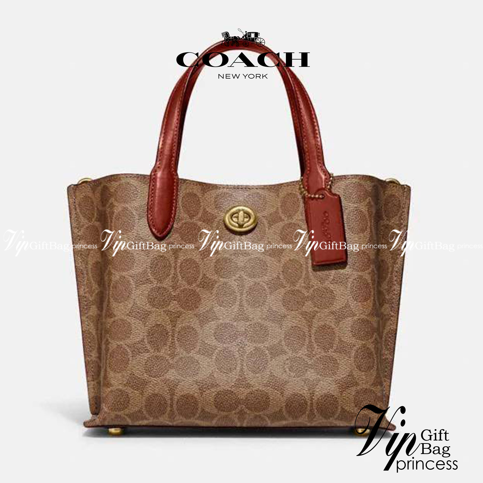 COACH C8562 WILLOW TOTE 24 IN SIGNATURE CANVAS น้องสาวลุคลูกคุณมาแล้วจ้า กระเป๋าถือ/สะพาย ดีไซน์สุดคลาสสิค ไอเท็มขายดีที่สุด ลงตัว เรียบหรู ใบจริงคือผู้ดี๊ผู้ดี ใช่ได้ทุกๆโอกาส วัสดุหนังแคนวาส ทนทาน เปิดปิดด้วยตัวบิดล็อค และอีกฝั่งเป็นกระดุมแม่เหล็ก ภายใน