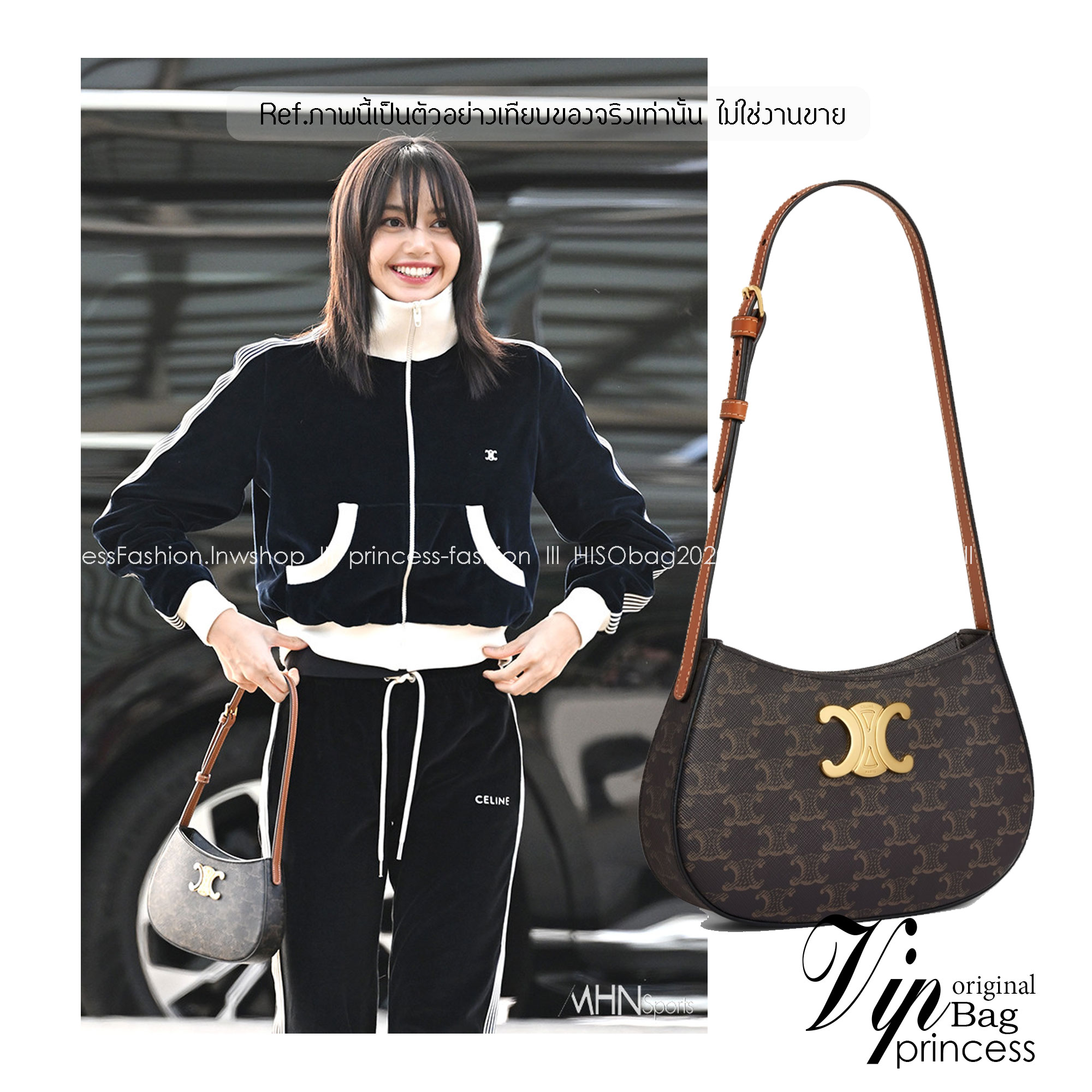 CELINE MEDIUM TILLY BAG IN SHINY CALFSKIN กระเป๋าสะพายไหล่/สะพาย คอลใหม่ทรงสวย มาแรง สวยหรูหรา