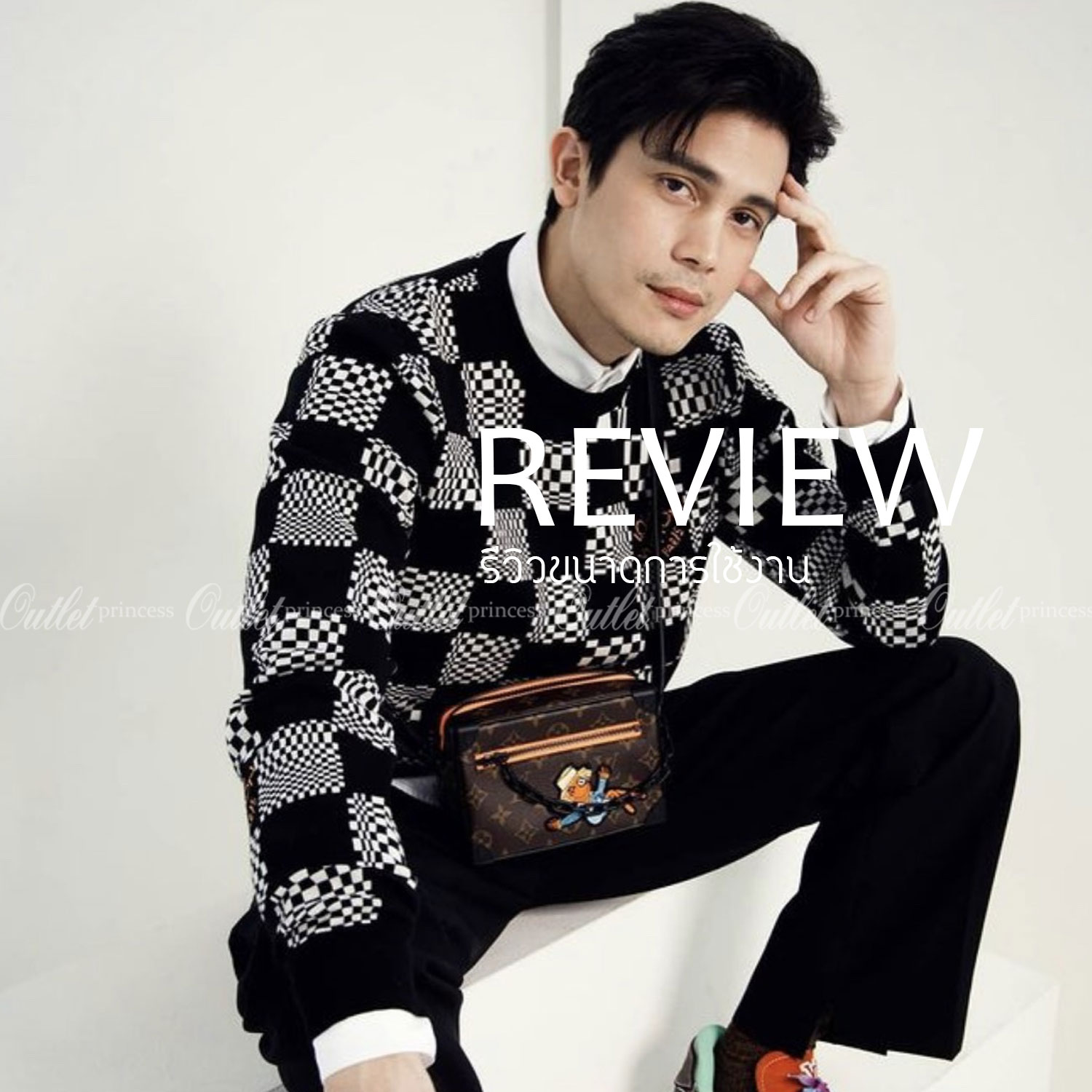 พรีเมี่ยมกิ๊ฟแท้ 100% 】หนังแท้ LOUIS VUITTON MINI SOFT TRUNK MONOGRAM