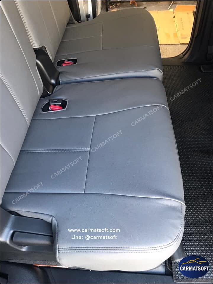 ชุดหุ้มเบาะรถยนต์ SIENTA หนังPVC เกรดA หนา1มิล สีเทา (แบบสวมทับ)