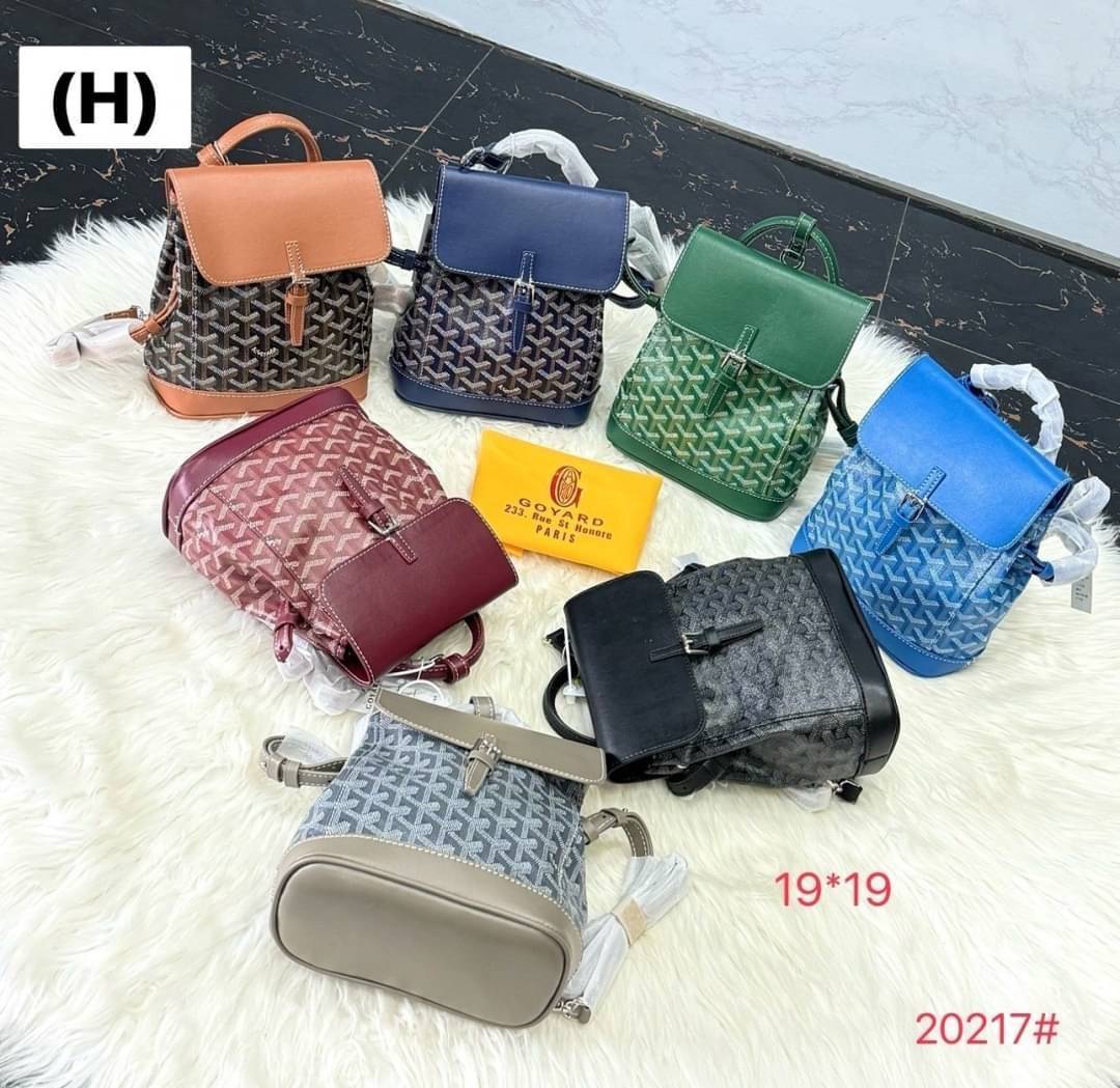 Goyard Alpin Mini Backpack กระเป๋าเป้สะพายหลัง ปรับถือหรือสะพายข้างได้อย่างลงตัว ไซส์มินิ 19cm ขนาดกำลังสวยน่าใช้ ภายในโล่งกว้าง ใส่ของสำคัญได้ ใบนี้คุ้มค่าราคามากๆ ทั้งดีไซน์และฟังก์ชั่นการใช้งาน ตอบโจทย์แน่นอนจ้า
