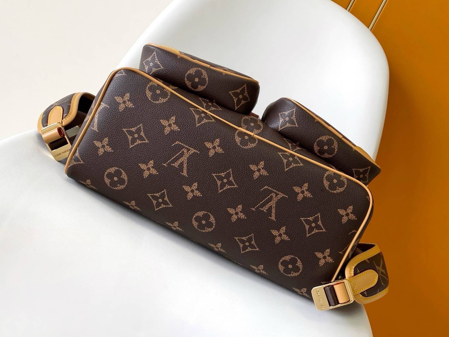 VIP หนังแท้ | LV Montsouris Cargo Backpacks Christopher Monogram กระเป๋าเป้ ลายโมโนแกรมสวยหรูคลาสสิก 🤍 เกรดวีไอพี เกรดดีสุด