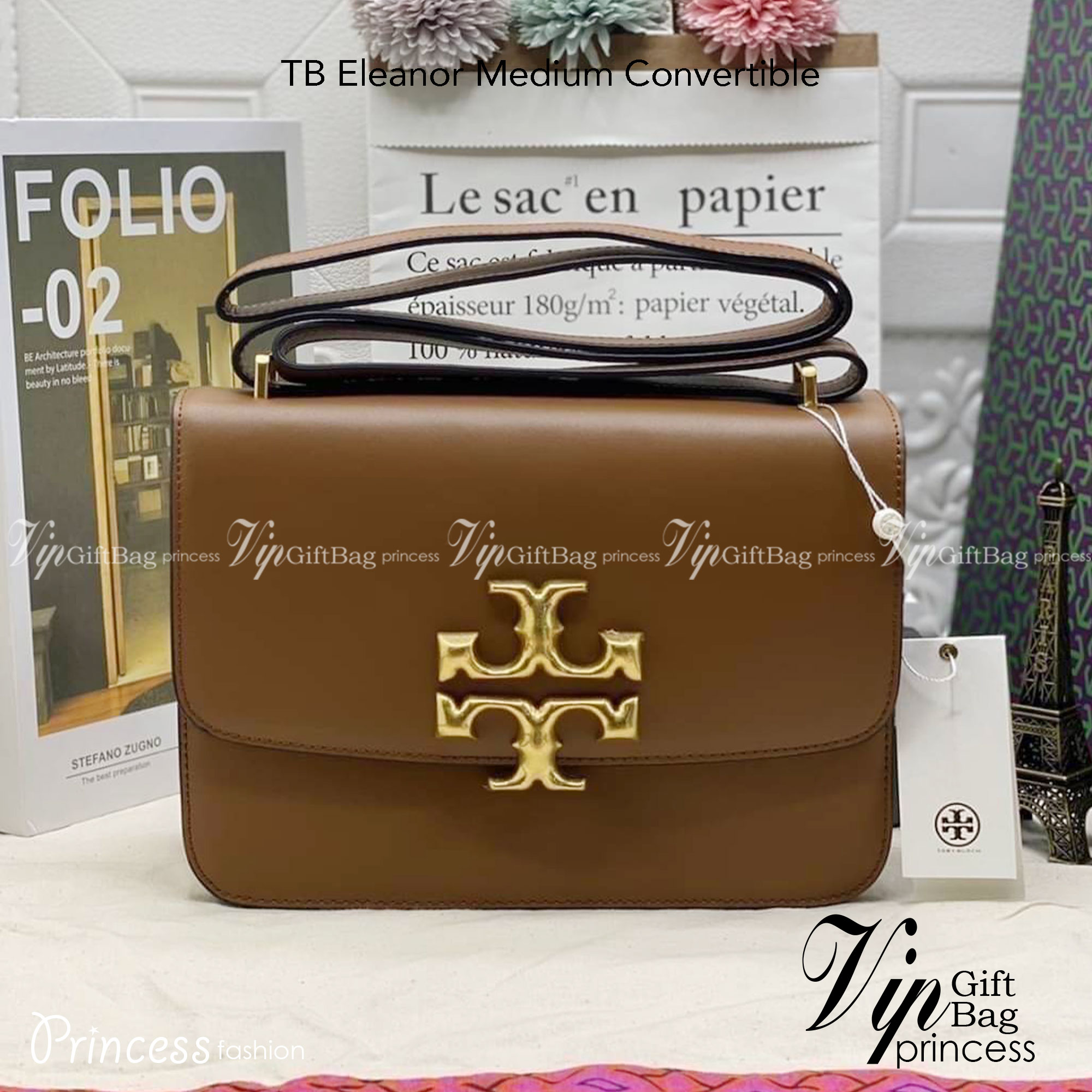 Tory Burch 75003 Eleanor Medium Convertible Shoulder Bag พร้อมส่งที่ไทย อีกรุ่นที่น่าครอบครองมากๆค่ะ กระเป๋าสะพายข้างและทบสายเป็นคล้องไหล่ได้ หนังแท้ชั้นดี ใช้ได้กับทุกๆโอกาส ห้ามพลาด ก่อนหมดนะคะ!!