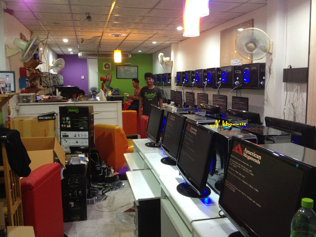 งานระบบ Lan Network สำหรับร้านอินเทอร์เน็ต