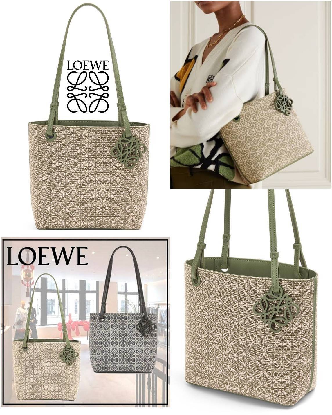 LOEWE ANAGRAM TOTE BAG VIP ไอเท็มใหม่! ดีไซน์สวยคงเอกลักษณ์ด้วยวัสดุ Anagram Canvas Jacquard Fabric ผสมผสานหนังแท้ Calfskin ลงตัวสุดคลาสสิค ขนาดกำลังดี น้ำหนักเบา ใส่เอกสาร A4 Notebook ipad ของใช้ได้เยอะ หูหิ้วหนังจับแข็งแรง สะพายไหล่ได้ พร้อมส่งที่ไทยสุด