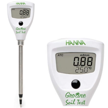 เครื่องวัดความเค็มดิน หรือ EC ในดิน ช่วงค่า 0.00-4.00 mS (dS/m) ยี่ห้อ Hanna รุ่น HI98331
