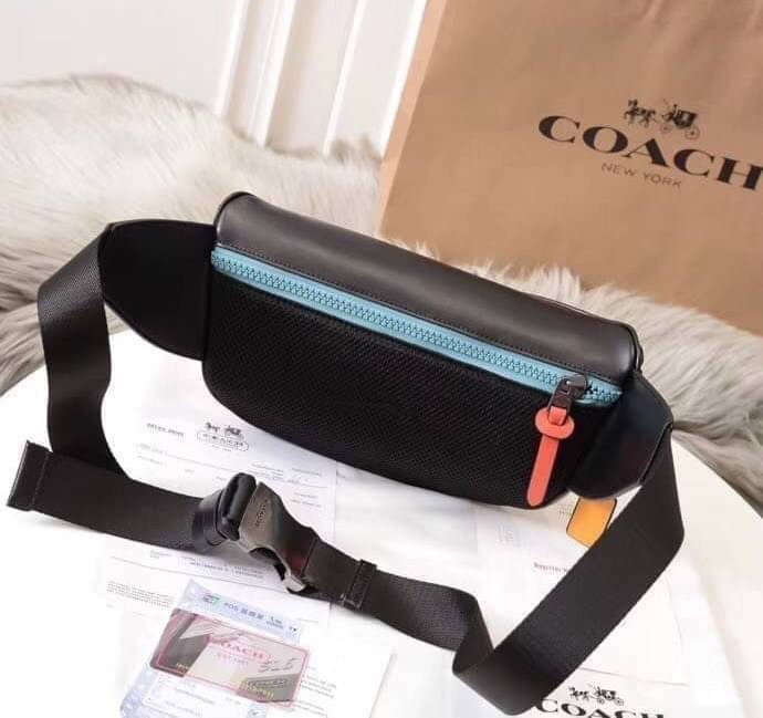 COACH F72931 TERRAIN BELT BAG IN SIGNATURE CANVAS กระเป๋าคาดอกสุดเท่ ขนาดพอเหมาะ ใช้แล้วเท่สุดๆไปเลย ภายในกว้าง เปิดปิดด้วยซิป