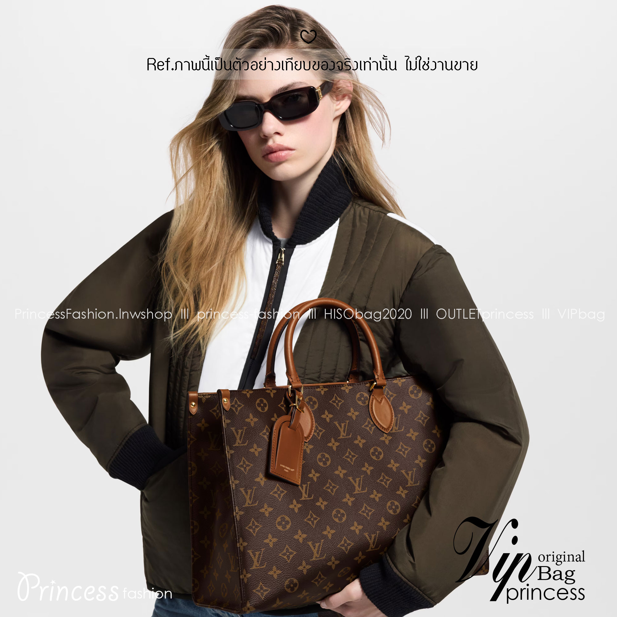 TOP ORI หนังแท้ | LV OnTheGo Organizer Bag 37cm กระเป๋าสะพายทรงโท้ทใบใหญ่ คู่หูที่สมบูรณ์แบบสำหรับชีวิตในเมือง รังสรรค์จาก Monogram แคนวาสอันเป็นเอกลักษณ์ของเมซง