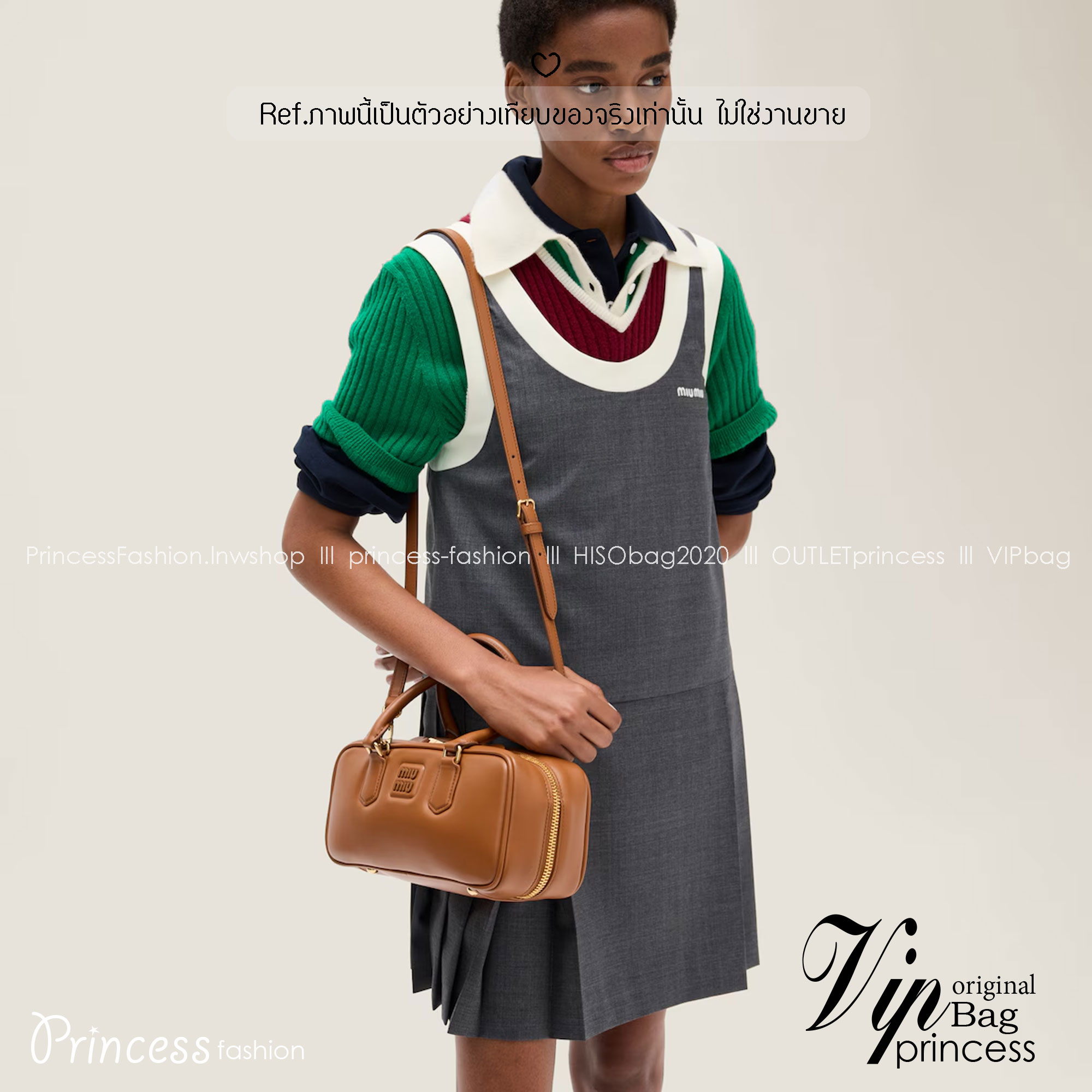 ORI หนังแท้ | MIU MIU Arcadie leather bag Large 27cm กระเป๋าสะพายทรงโฮโบใบใหญ่ ลุคลูกคุณหรูหราน่ารักๆเก๋ๆ สวยดูแพง หูจับในตัวง่ายและสะดวกพกพา มาพร้อมสายสะพายข้างภายในโล่งกว้างมาก