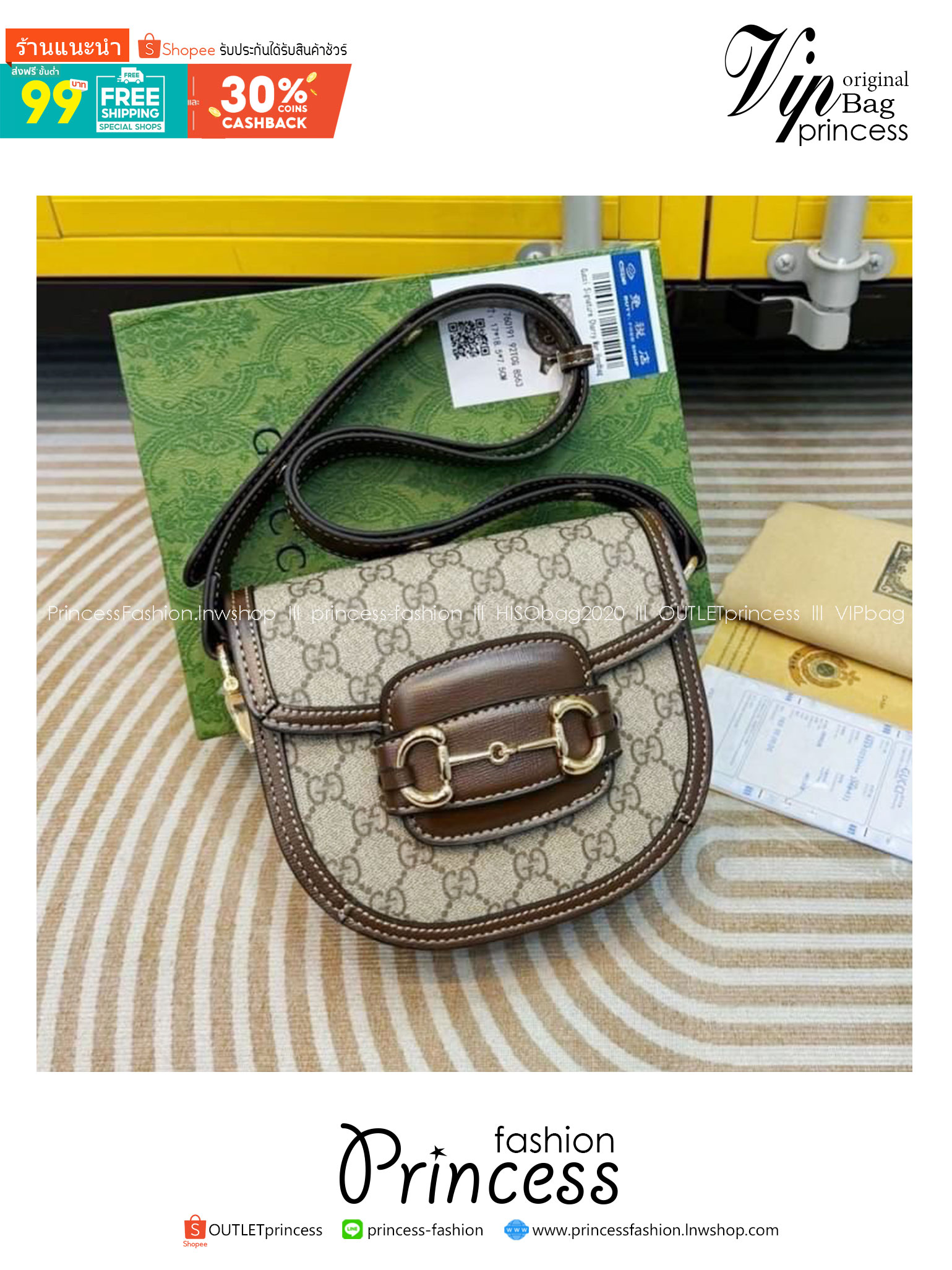GUCCI Horsebit 1955 mini rounded bag กระเป๋าสะพายไหล่/สะพายข้างสุดคลาสสิค ใหม่ล่าสุด ไซส์มินิทรงครึ่งวงกลม กะทัดรัด สวยอยู่ทรง