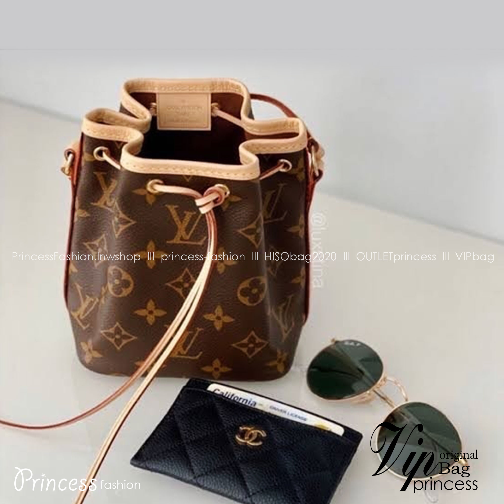 LV Nano Noe Monogram Bag / LV Bag พร้อมส่ง กระเป๋าสะพายข้างไซส์มินิ วัสดุหนังแคนวาส รุ่นยอดนิยม มีน้ำหนักเบา