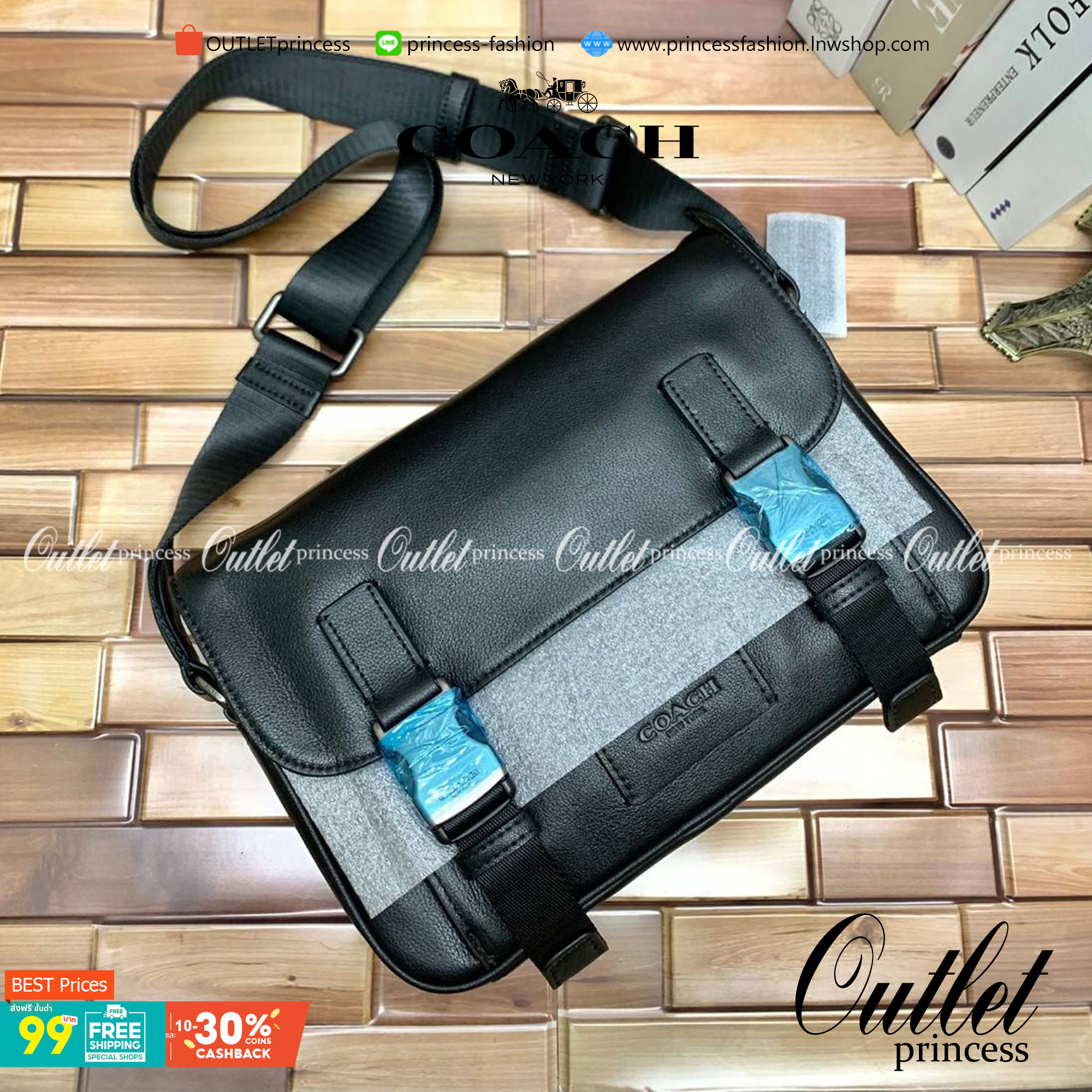 ลุคคือดูดีมากๆ ต้อนรับปีใหม่นี้กันค่า😘 COACH TRACK CROSSBODY ((2715)) เข้าใหม่อีกหนึ่งสี พร้อมส่งที่ไทย ใหม่ล่าสุดค่ะ! กระเป๋าสะพายครอสบอดี้ร์หรือสะพายข้าง หนังแท้ชั้นดีที่สุด หนังนิ่มเรียบสวยมากๆค่ะ ด้านหน้าเย็บป้ายหนังโลโก้แบรนด์ เปิดปิดกระเป๋าแ