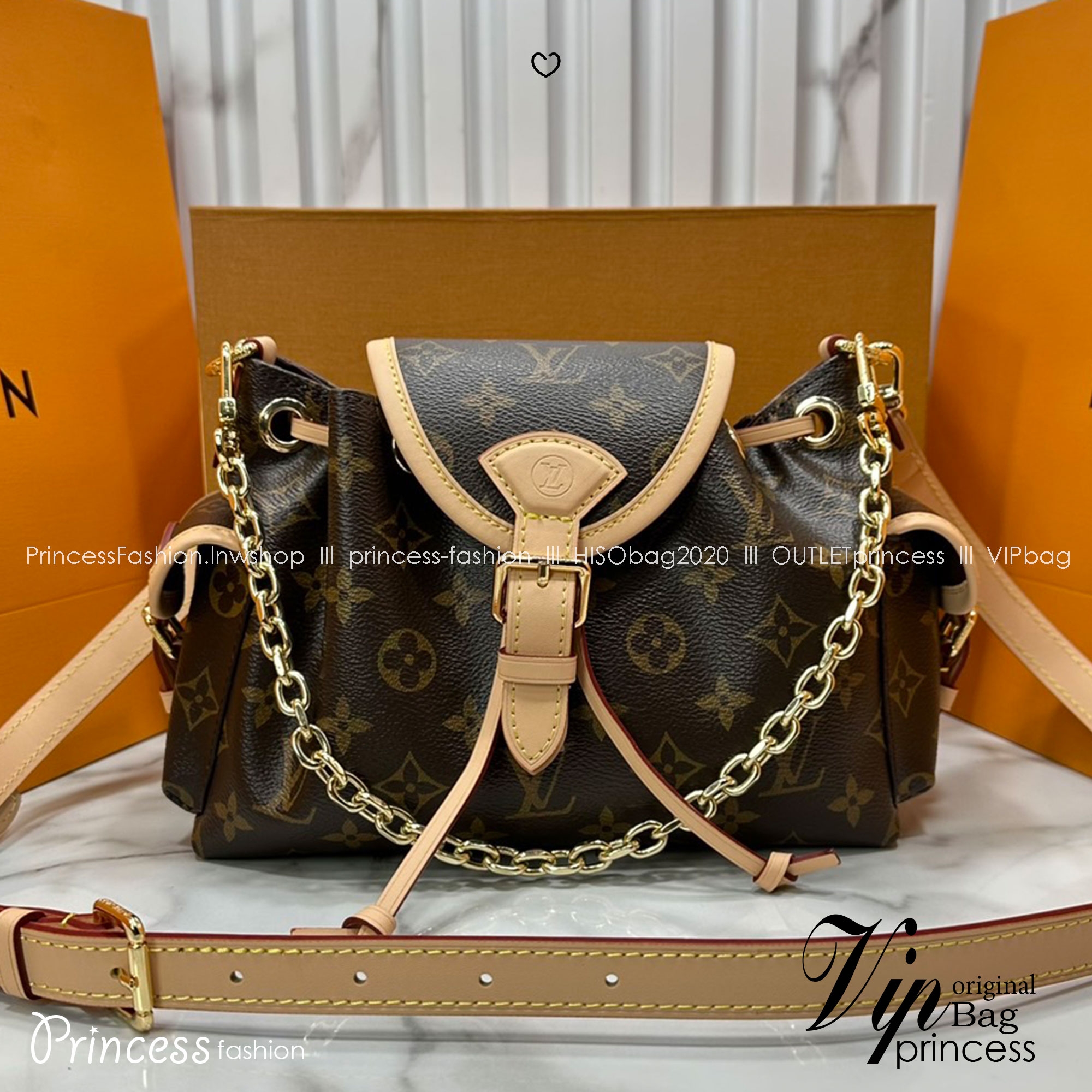 ORI หนังแท้ | LV Odyssee bag Monogram Canvas กระเป๋าสะพายดีไซน์ใหม่ คอลเลกชันประจำฤดูกาล Pre-Fall 2025 ออกแบบมาเพื่อเชิดชูมรดกล้ำค่าที่สืบทอดจากรุ่นสู่รุ่น ดีไซน์ทันสมัยใช้งานได้ทุกวัน