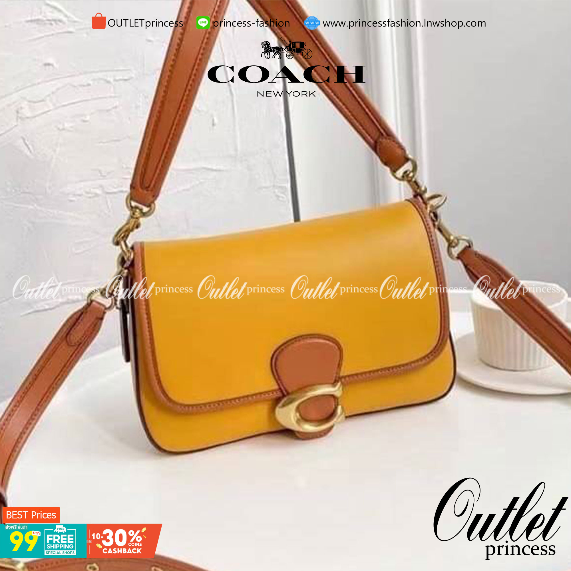 Coach Soft Tabby Shoulder Bag 5 สี กระเป๋าสะพายข้างหนังสวย พร้อมส่งที่ไทยราคาสุดคุ้มห้ามพลาดค่ะ!