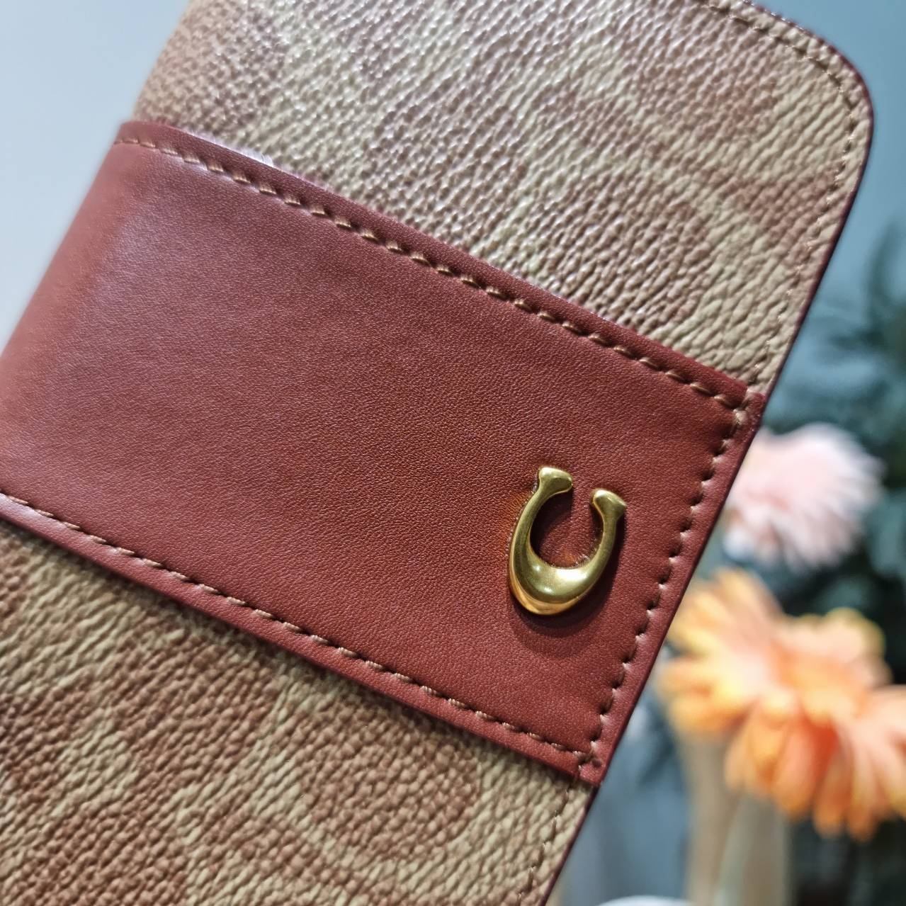 COACH SLIM CARD CASE IN SIGNATURE CANVAS C4818 / C5870 / C4818 กระเป๋าถนอมบัตรกึ่งกระเป๋าสตางค์ เกรดท็อปออริ เกรดดีสุด สลับแท้ 1:1 ใช้ต่างประเทศได้