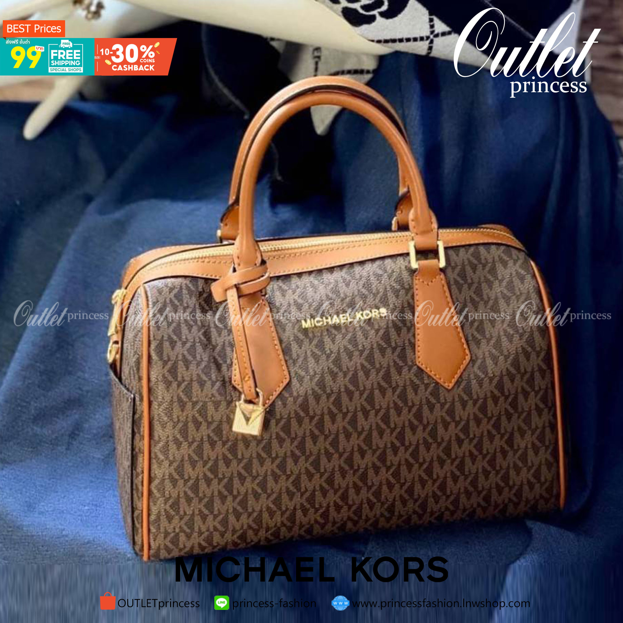 MICHAEL KORS gold Hardware crossbody