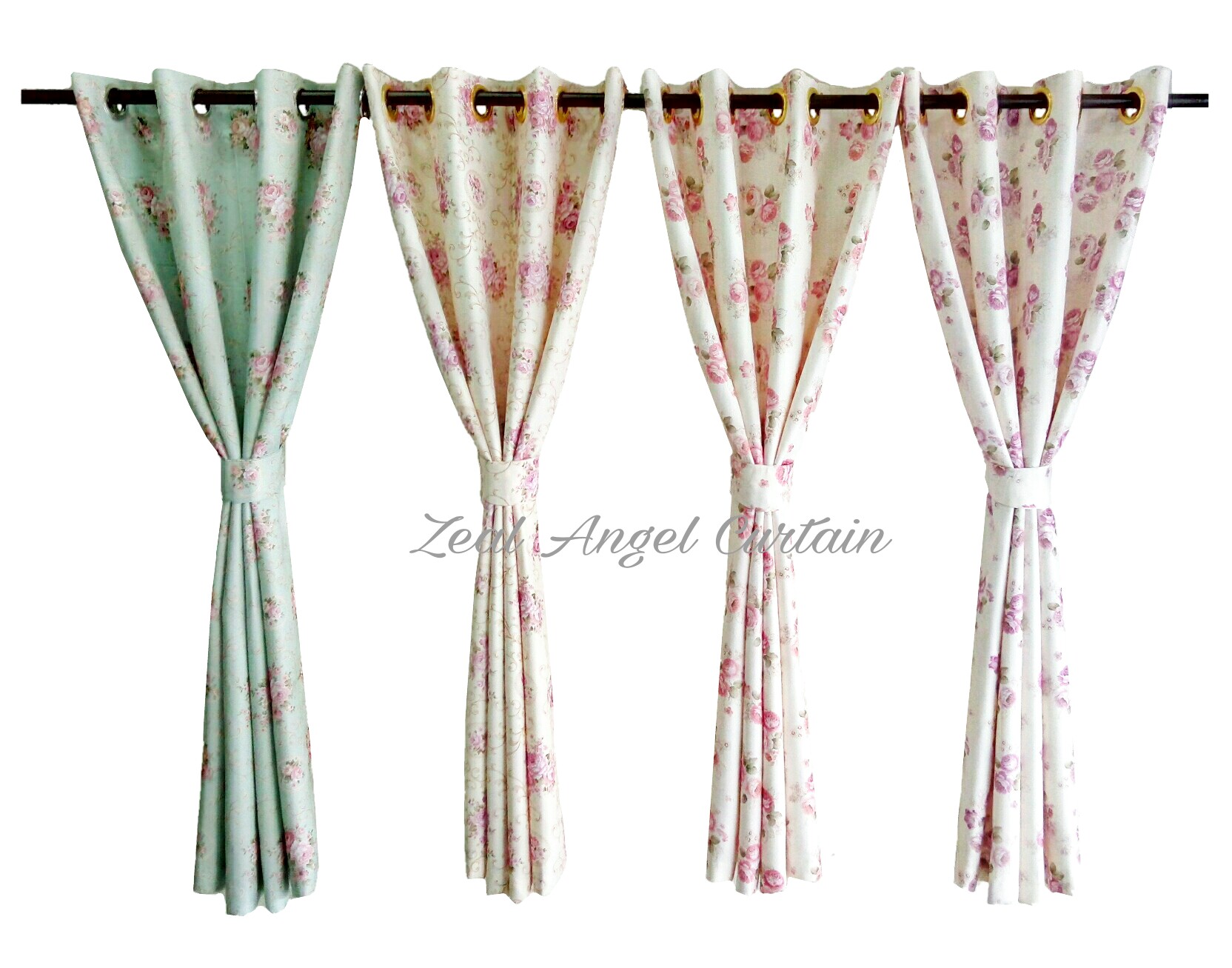 ผ้าม่านก.270*ส.180ซม./ผืน รุ่นVintage สีโอรส