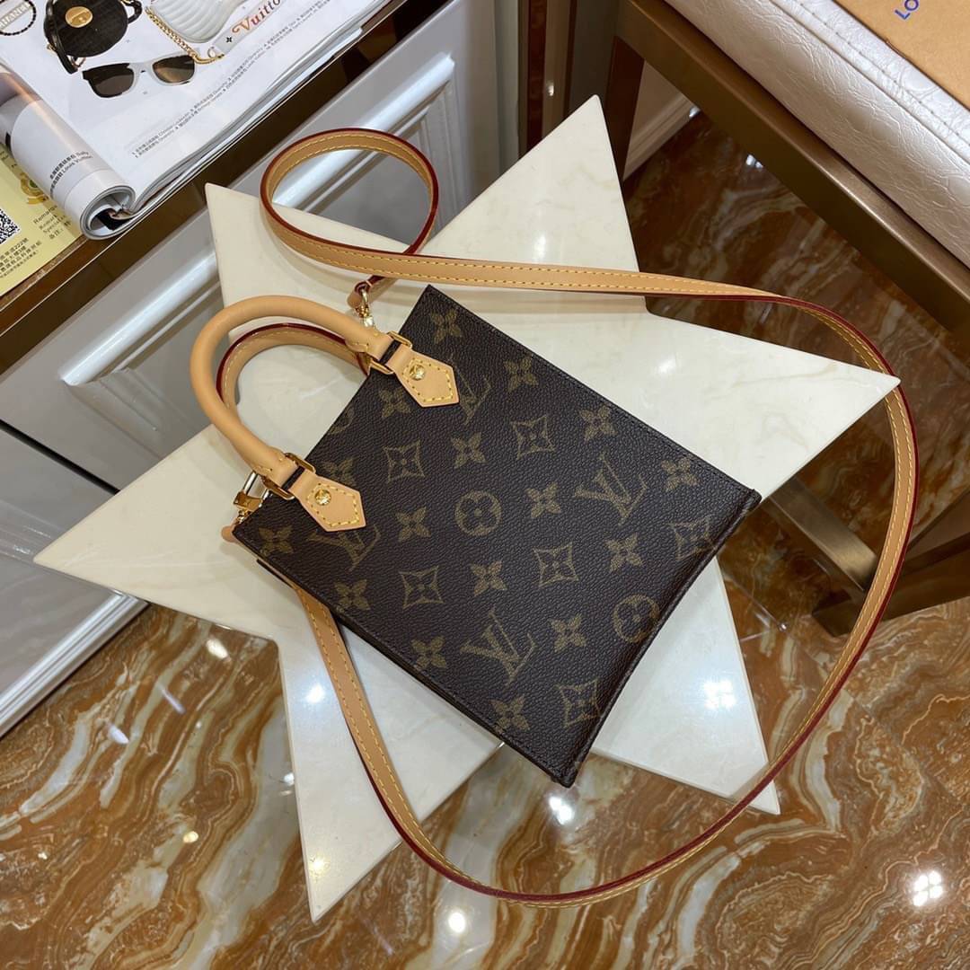 LV Petit Sac Plat / LV MINI TOTE เกรดใช้งานสลับใบจริงได้ เทพออริจินอล เนื้องานสวยงาม หนังแท้ ภาพสินค้าถ่ายจากงานขายจริงใช้งานต่างประเทศได้
