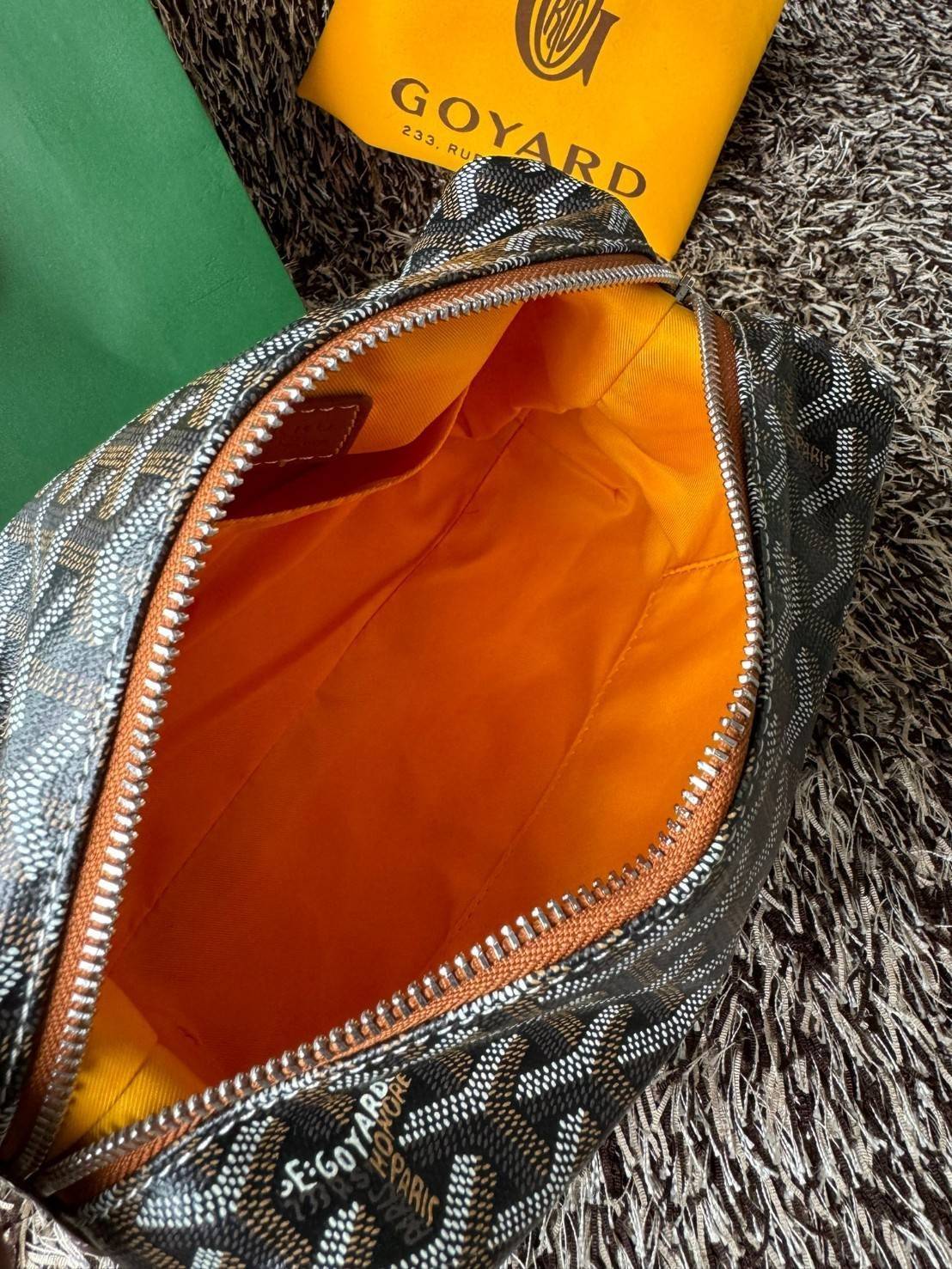 Goyard Bowling 25 Toiletry Bag กระเป๋าทรงพอชใช้งานง่ายกะทัดรัด รุ่นขายดี ใช้ได้ทั้งชายหญิง