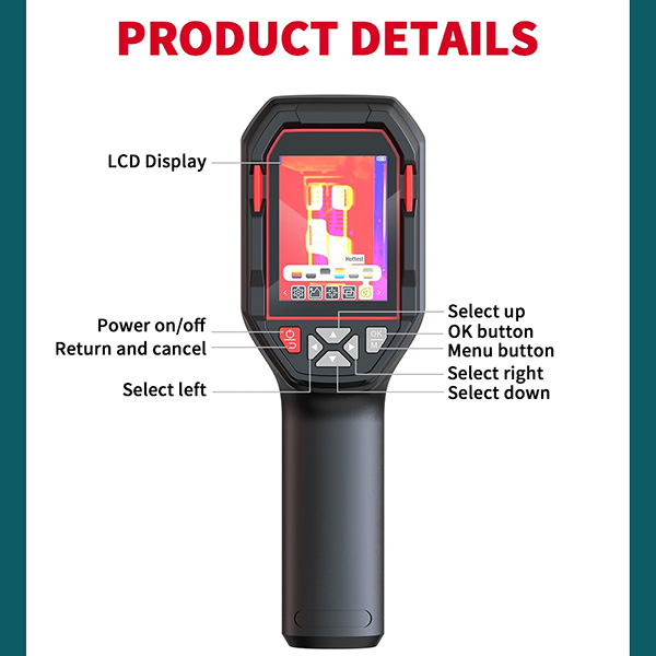 HABOTEST กล้องถ่ายภาพความร้อน รุ่น HT821A ใช้ถ่ายภาพความร้อนแบบพกพา กันน้ำ กันฝุ่น ช่วงวัด -20℃~550℃