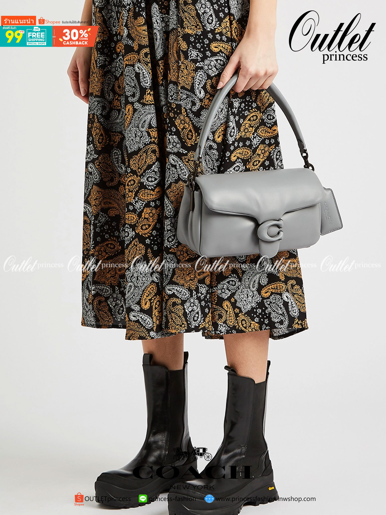 COACH PILLOW TABBY SHOULDER BAG 26 ไซส์ใหญ่ จุของได้ล้นๆ มาใหม่ขายดีที่สุด หนัง nappa หนานิ่ม นุ่มมากๆ พร้อมโลโก้รุ่นใหม่ด้วยเช่นกัน เพิ่มความหรู ดูดีเข้าไปอีกค่ะ