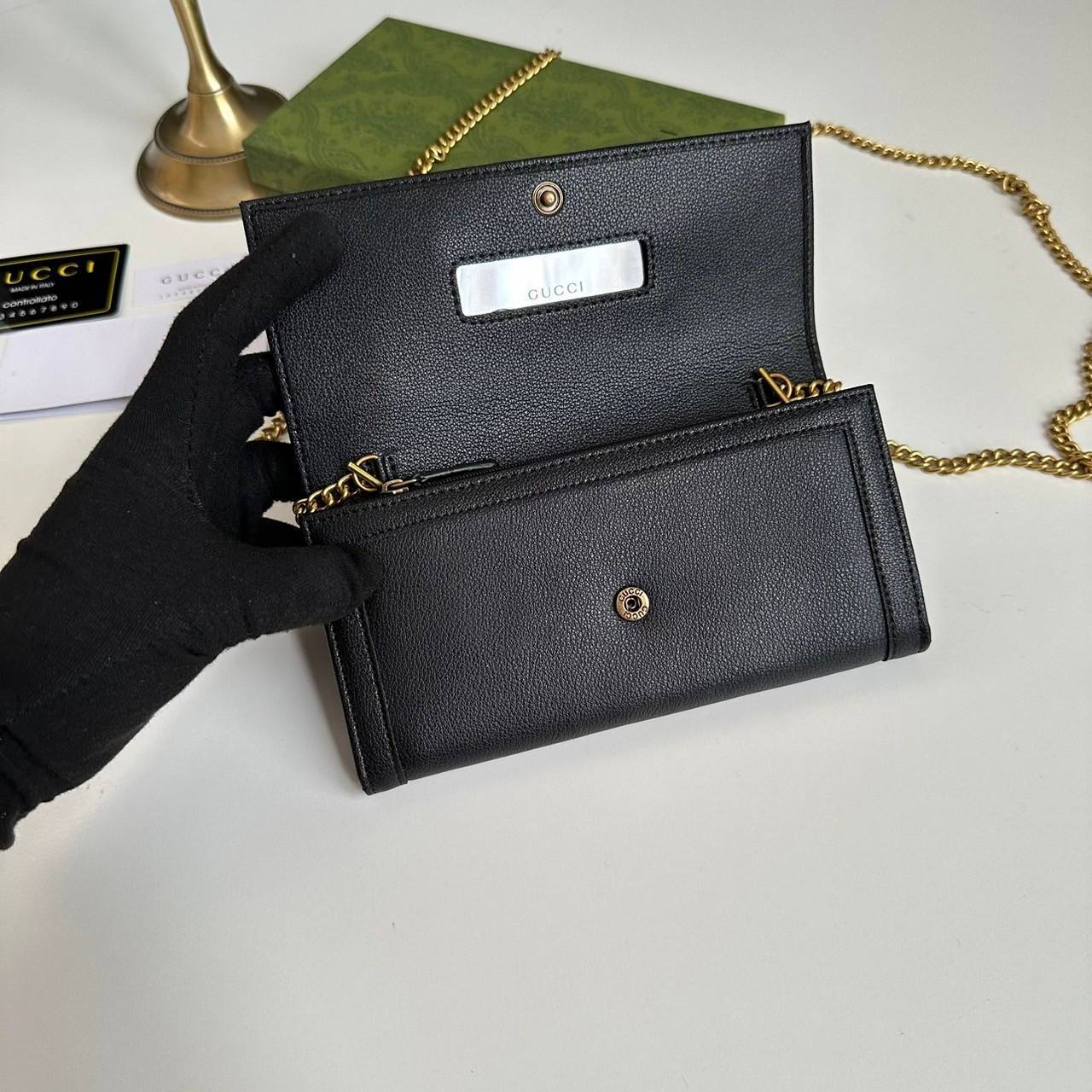 Gucci Diana chain wallet with bamboo / Gucci wallet Double G เกรดออริจินอล กระเป๋าสตางค์กุชชี่พร้อมสายโซ่ ภาพถ่ายจากงานขายจริง ใช้งานต่างประเทศได้