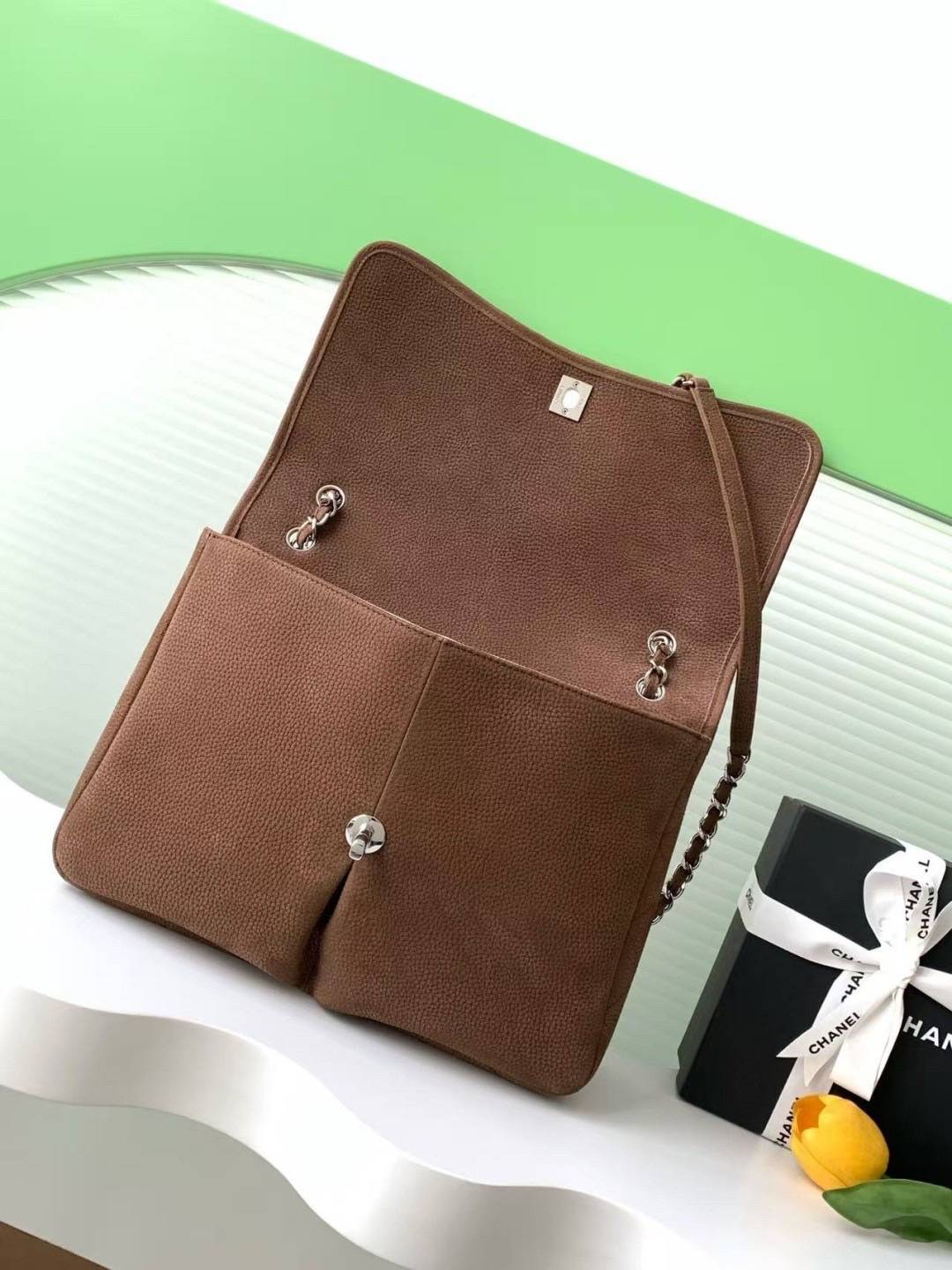 สลับแท้ New Chanel Classic flap bag (Ori)เทพ กระเป๋าสะพายหนังแท้ รุ่นวินเทจ เกรดดีสุด ผ่านทุก ตม 🤍 เกรดสั่งตัด ท็อปวีไอพี สลับแท้ 1:1 ภาพถ่ายจากงานขายจริง ใช้งานต่างประเทศได้