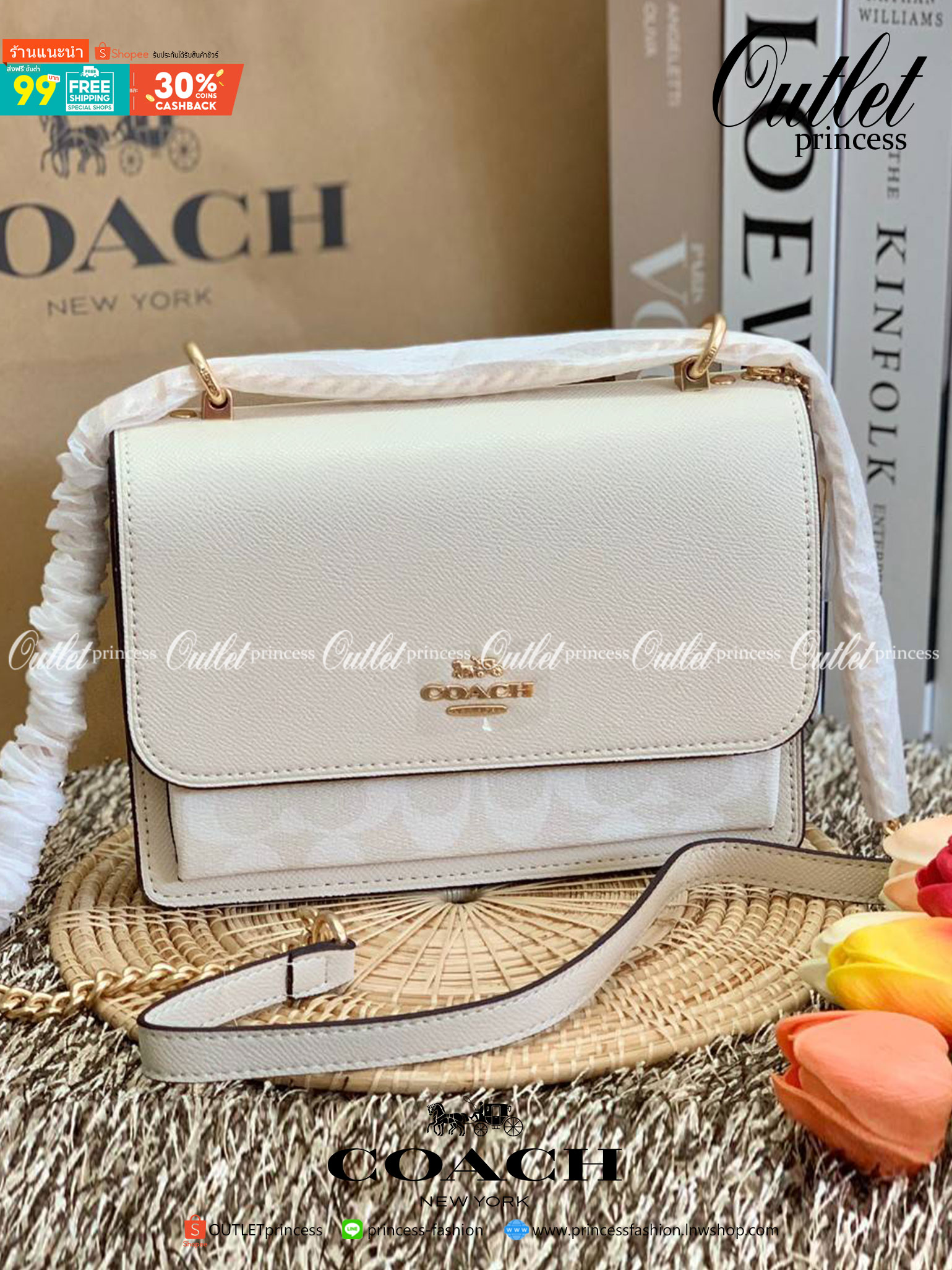 พร้อมส่งถึง8สี ห้ามพลาดค่ะ! COACH KLARE CROSSBODY BAG ((91019//91174//90400//1424//90635)) พร้อมส่งที่ไทย กระเป๋าสะพายครอสบอดี้ร์หรือสามารถทบเป็นสายคู่คล้องไหล่ได้ด้วยค่ะ หนังแท้ แต่ละสีทำลายหนังได้สวยงามแตกต่างกันออกไปนะคะ ✔️ห้อยด้วยป้ายแบรนด์แบบโ
