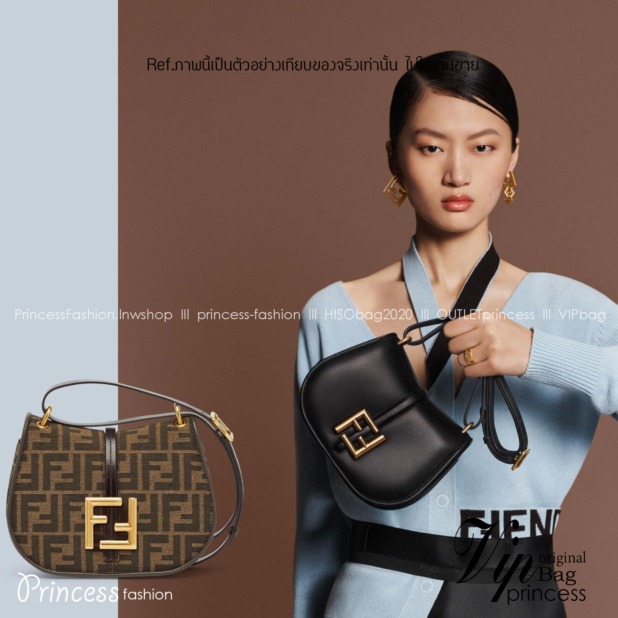 FENDI C’mon Mini leather bag เกรดออริจินอล สลับแท้ ภาพถ่ายจากงานขายจริง ใช้งานต่างประเทศได้