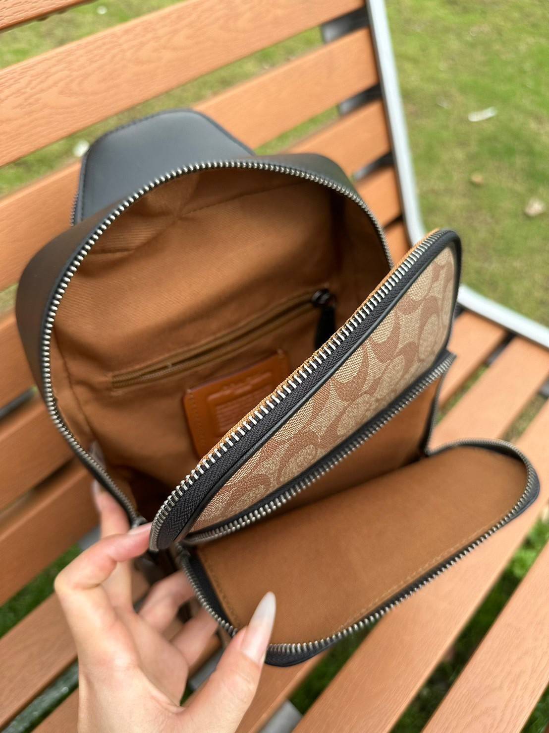 พร้อมส่ง 4 สี COACH Ethan Pack In Signature Canvas / COACH GRAHAM PACK กระเป๋าคาดอก 🧡 เกรดท็อปออริจินอล 1:1 สลับแท้ เกรดดีสุด ใช้งานต่างประเทศได้