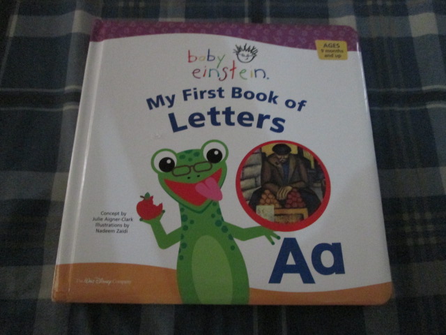 My First Book of Letters (Baby Einstein) Board Book หนังสือเสริมพัมนาการด้านภาษาอังกฤษมือสอง