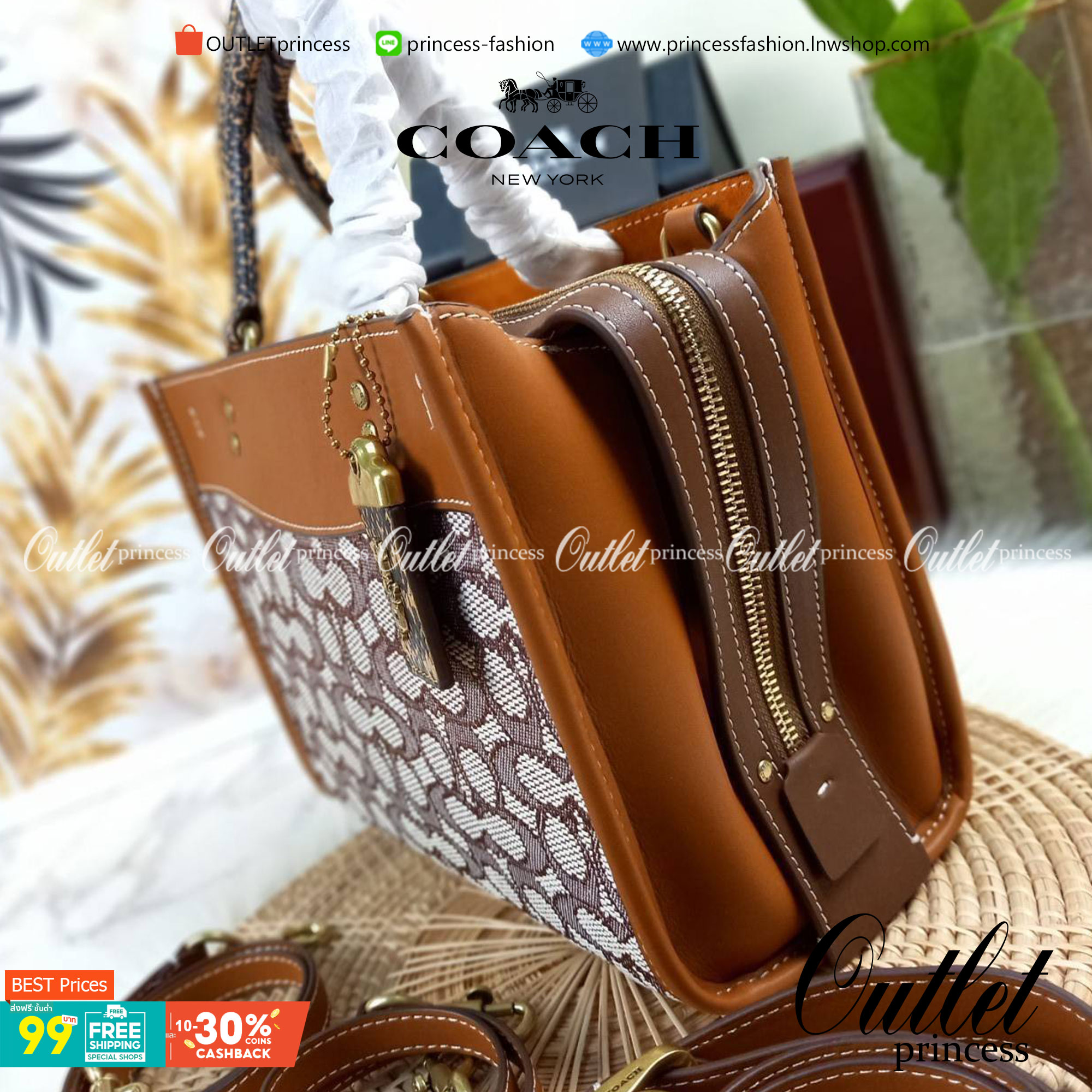 ดีเทลเนียบมาก คลาสสิค หรูหราได้ใจ😘🌺//>>COACH ROGUE 25 IN SIGNATURE TEXTILE JACQUARD WITH SNAKESKIN DETAIL(COACH C5467)🍁กระเป๋ารุ่นคลาสสิค หรูหรา มีรสนิยม จะถือ หรือสะพายได้ตามดีไซน์การใช้งานเลยจ้า// วัสดุ jacquard ลาย signatu