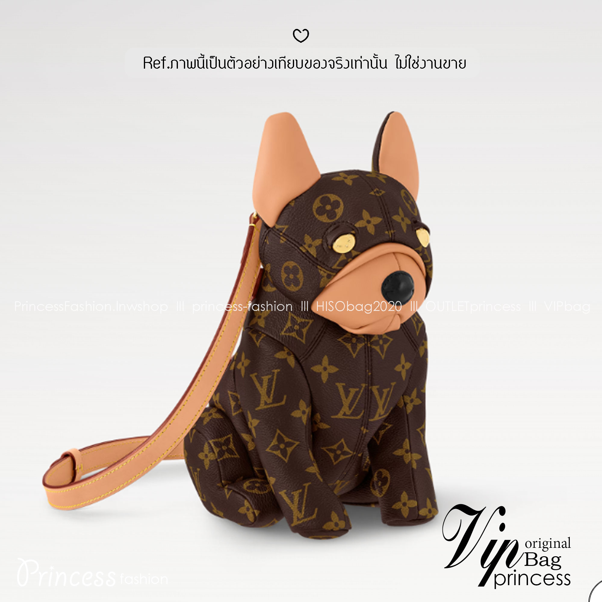 LV Pooch bag กระเป๋าสะพายรูปทรงน้องหมา Pooch 3D แสนน่ารัก งานหนังแท้ แคนวาสแท้พิมพ์ลายคมชัด มาพร้อมป้ายแท็กห้อย LV Lovers คอลใหม่มีมาให้สวยได้ตลอด!! สาวก dogs lover ต้องไม่พลาดเลย