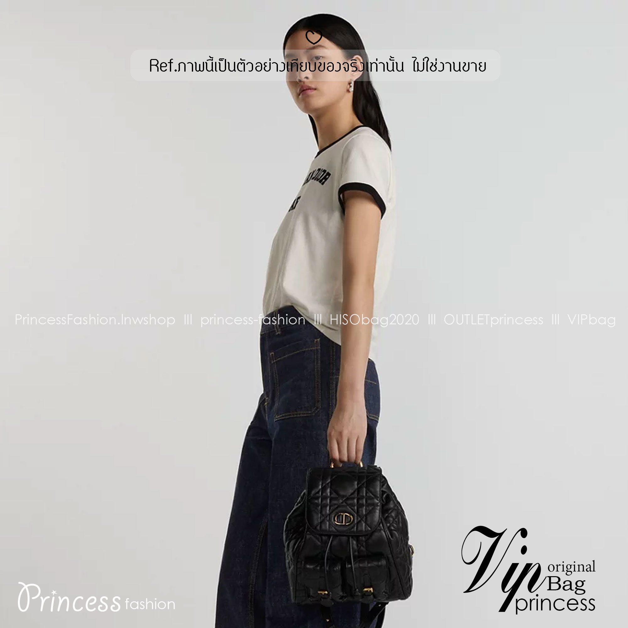 DIOR Medium Dior Caro Backpack Biscuit Macrocannage Leather กระเป๋าเป้สะพายหลังคาโร Cruise 2025 งานหนังเต็มใบ ดีไซส์ทันสมัยและสง่างาม ขนาดกลางใช้งานง่าย 🤍 สินค้าเกรดออริจินอล 1:1 หนังแท้ สลับแท้