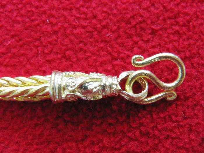 สินค้าจองค่ะ สร้อยข้อมือทองเหลืองลายกระดูกงูค่ะ