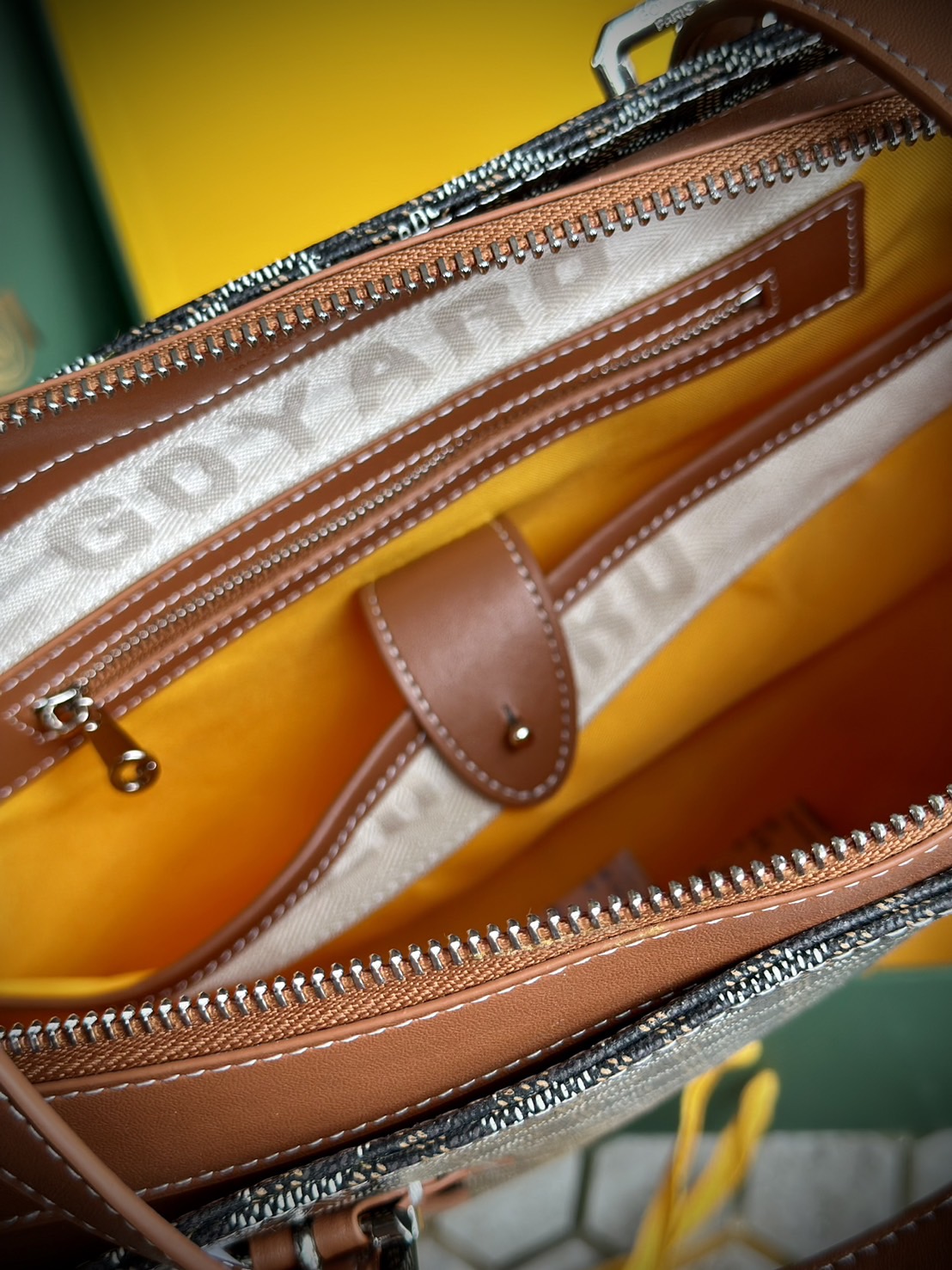 GOYARD Goyardine Sac Marie Galante MM / GOYARD Tote Bag กระเป๋าทรงโท้ทจุของได้เยอะ งานสวยเนี๊ยบ เกรดออริ สลับแท้ 1:1 ใช้ต่างประเทศได้