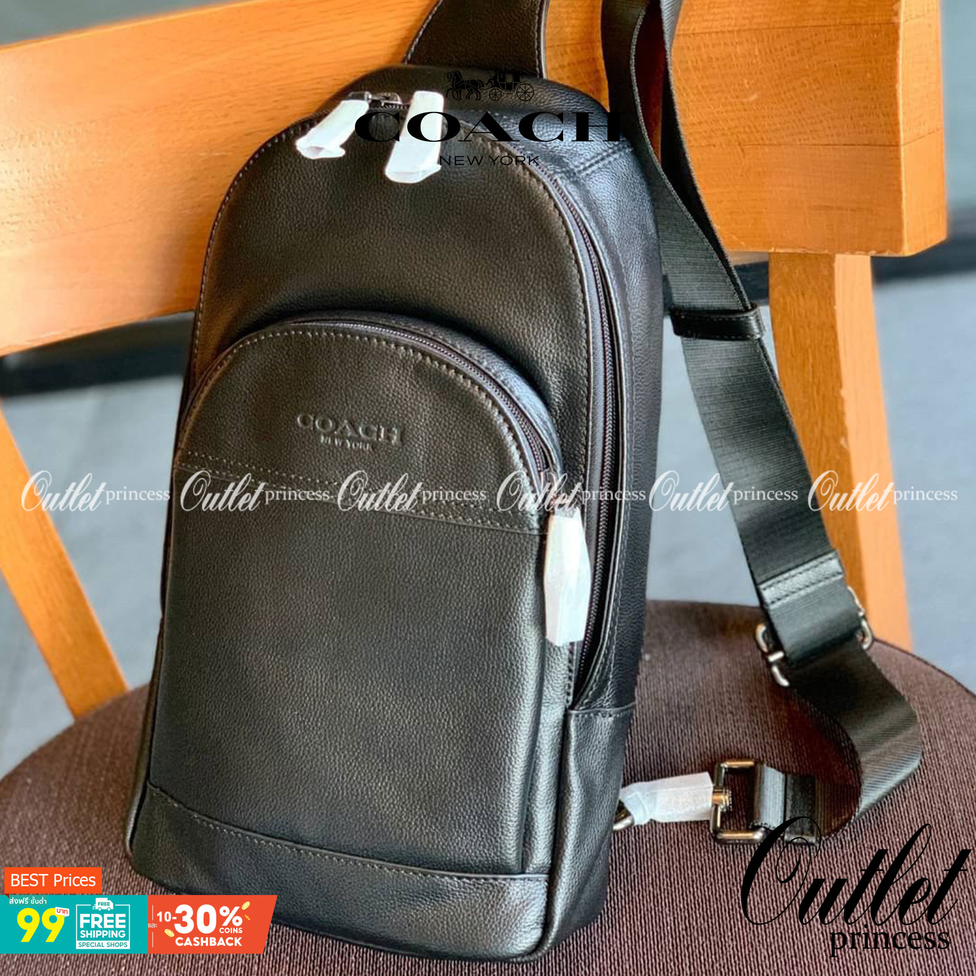 COACH CHARLES PACK ((49312)) กระเป๋าคาดด้านหลัง//หรือคาดอกด้านหน้า รุ่นนี้ใช้หนังแท้ชั้นดี หนังนิ่ม สัมผัสแล้วหลงรักในความนิ่มแน่นอน ด้านหน้ามีให้หนึ่งข่องซิป ช่องหลักแบบซิปคู่ ภายในโล่งลึกใส่สัมภาระจำเป็นในชีวิตประจำวันได้อมีช่องโล่งให้ใส่ของจุกจิกหนึ่งช