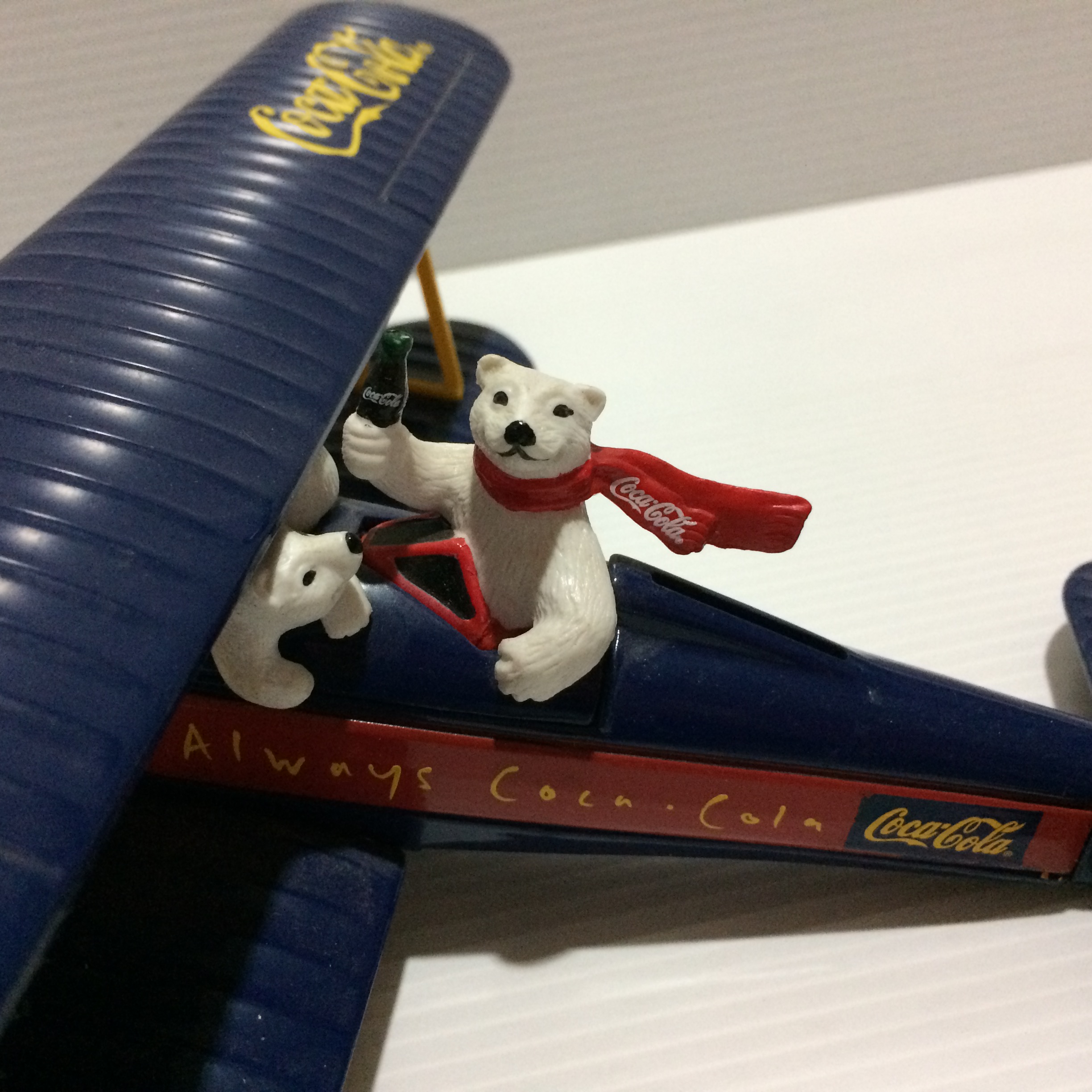 ERTL Vintage 1996 Diecast Coca Cola Airplane Coin Bank เหล็กทั้งลำ มือสองสภาพดีค่ะ