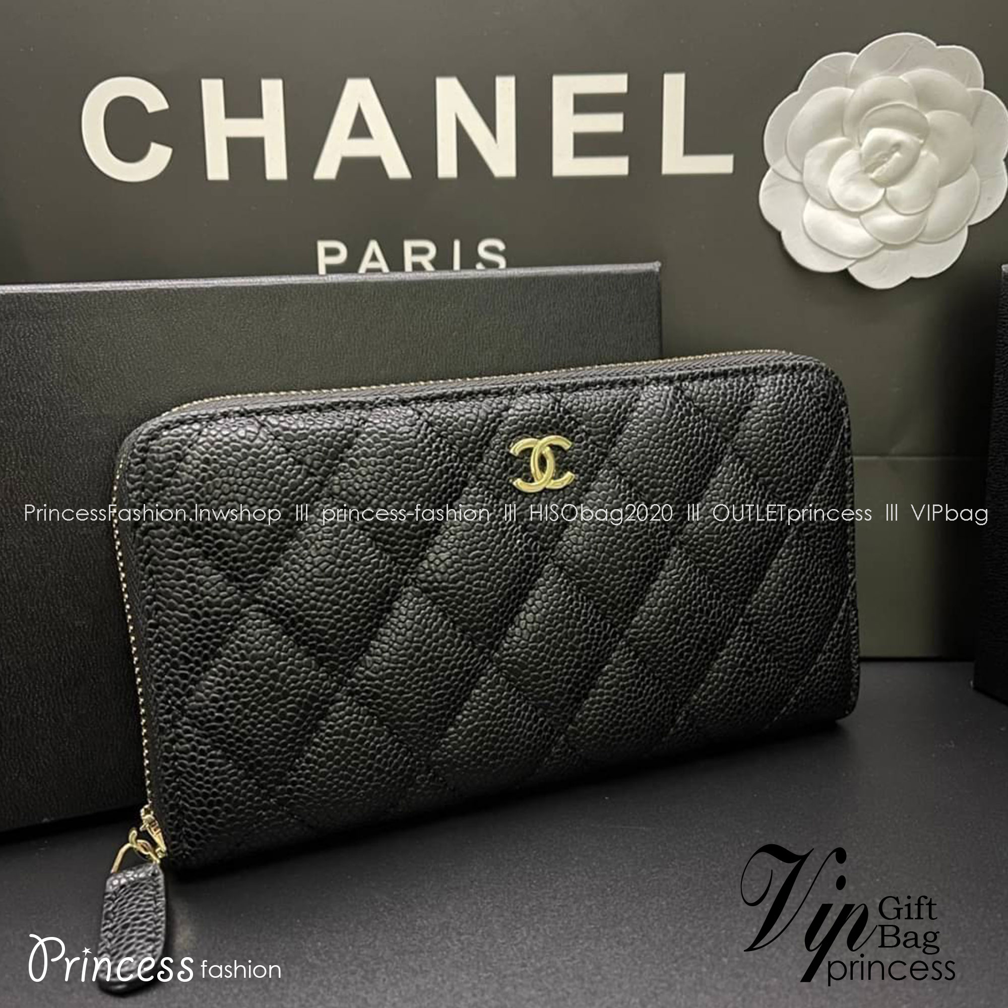 Chanel Long Wallet / CHANEL ZIP AROUND WALLET กระเป๋าสตางค์ใบยาว รุ่นยอดนิยมคลาสสิกเป็นอมตะ เป็นใบยอดนิยมของสาวๆ เลยค่าา