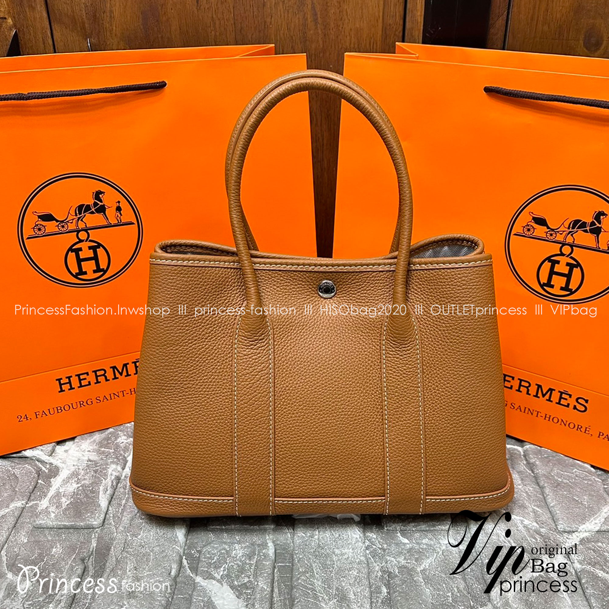HERMES Garden Party 30 bag กระเป๋าทรงโท้ทแบรนด์หรู เอกลักษณ์ของความสง่างาม เกรดออริ สลับแท้ 1:1 ใช้งานต่างประเทศได้