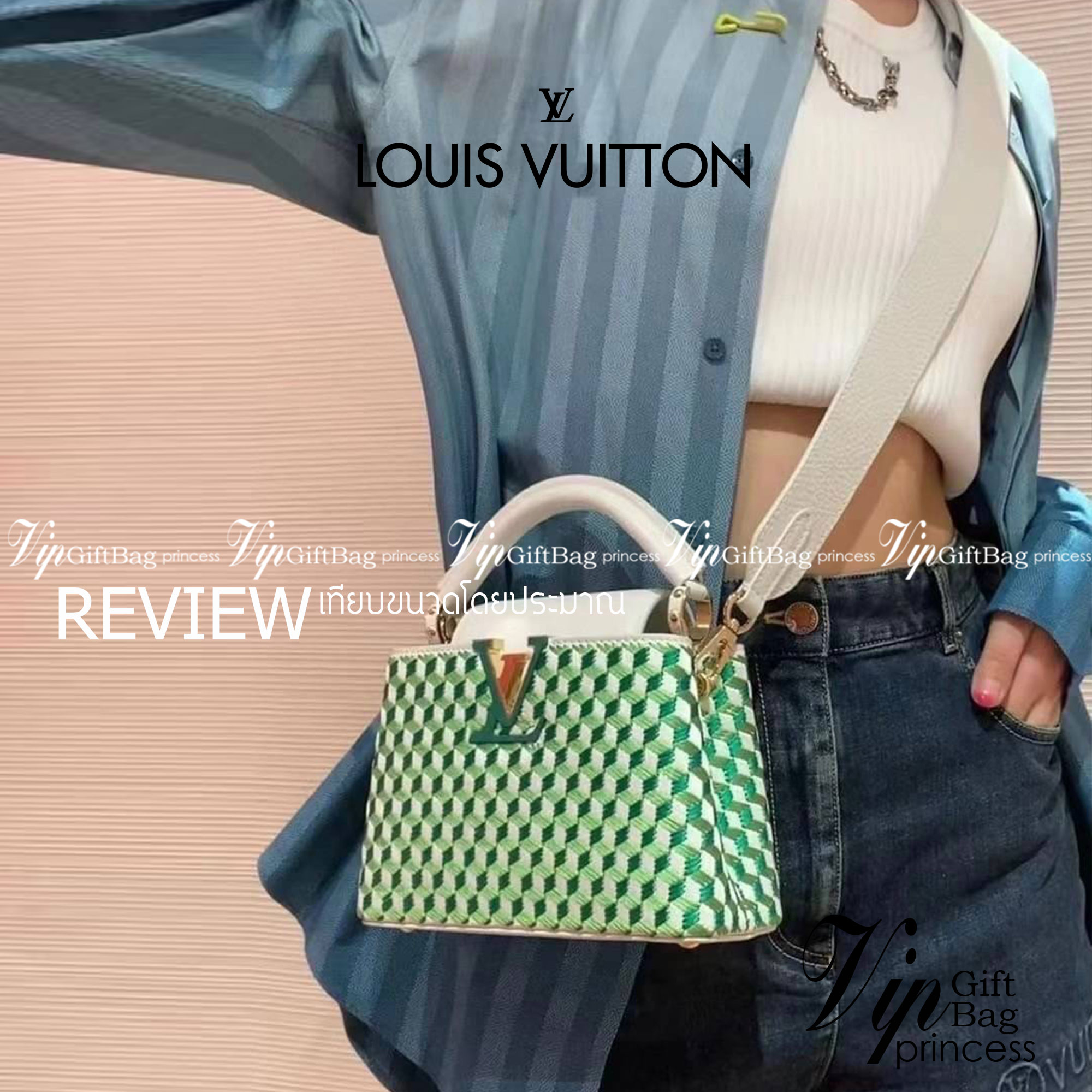 LV capucines top handle สีเขียวเหนี่ยวทรัพย์ที่สุดของความสวยในราคาเบาๆ กระเป๋าถือสุดหรู ดีไซน์ทรงคลาสสิค พร้อมลวดลายหรูหรา มาพร้อมหูจับในตัว ด้วยรูปทรงวินเทจ สัมผัสดี ขับผิว ทำให้ไอเท็มนี้สะกดทุกสายตาจริงๆ พร้อมส่งครบ box set ในราคาที่คุ้มที่สุด จัดเถอะค่