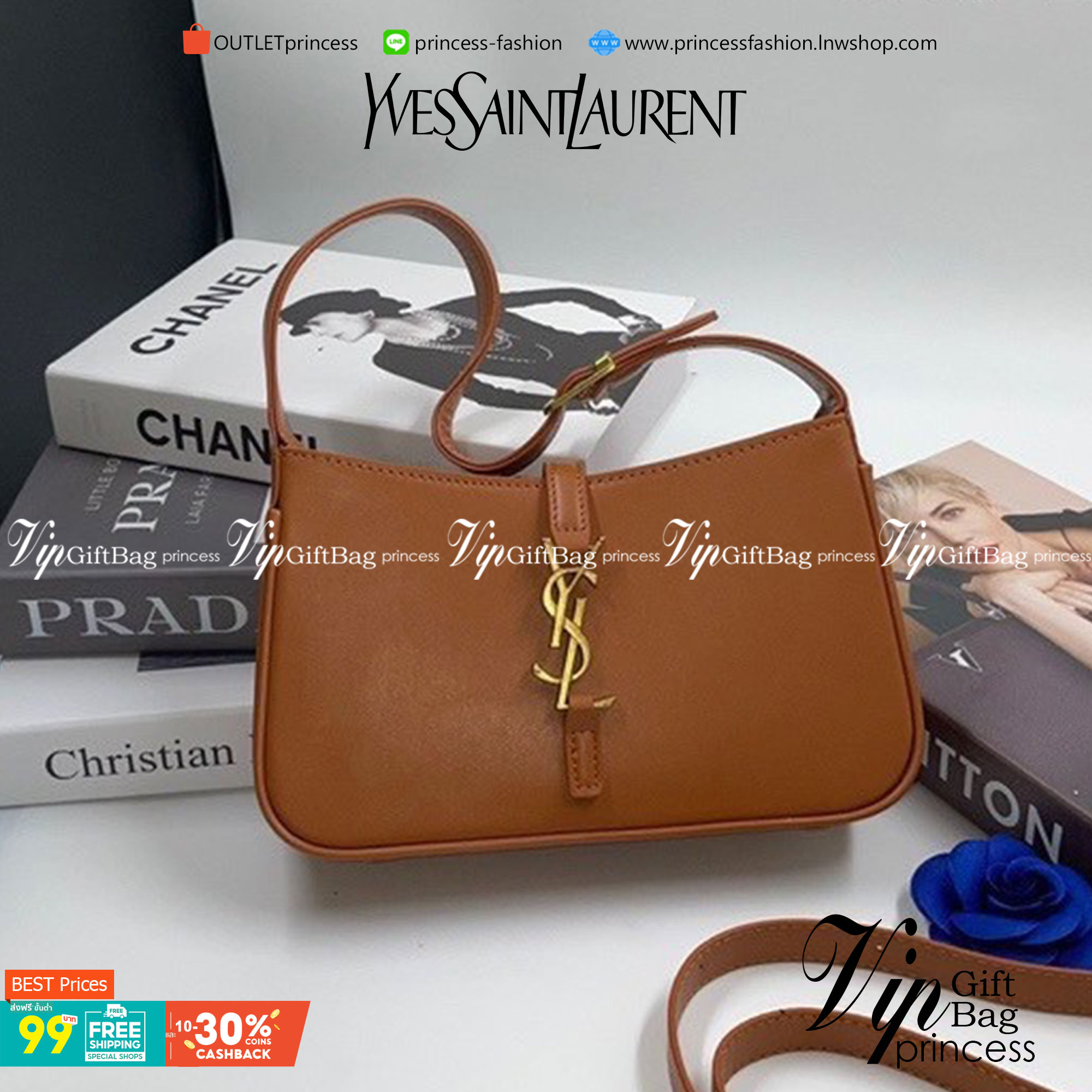 YSL Le 5 à 7 Leather Hobo Bag รุ่นยอดนิยม รที่สาวๆ ตามหา งานสวยหรู กระเป๋าสะพายไหล่ ดีไซน์อยู่ทรง คลาสสิคแฝงความหรูด้วยโลโก้สีทองอร่ามโดดเด่น วัสดุหนังเรียบ สาวๆที่รออยู่ต้องรีบจัด รีบมีเป็นของตัวเองกันน้า ราคาสุดคุ้มที่นี่ที่เดียวจ้า