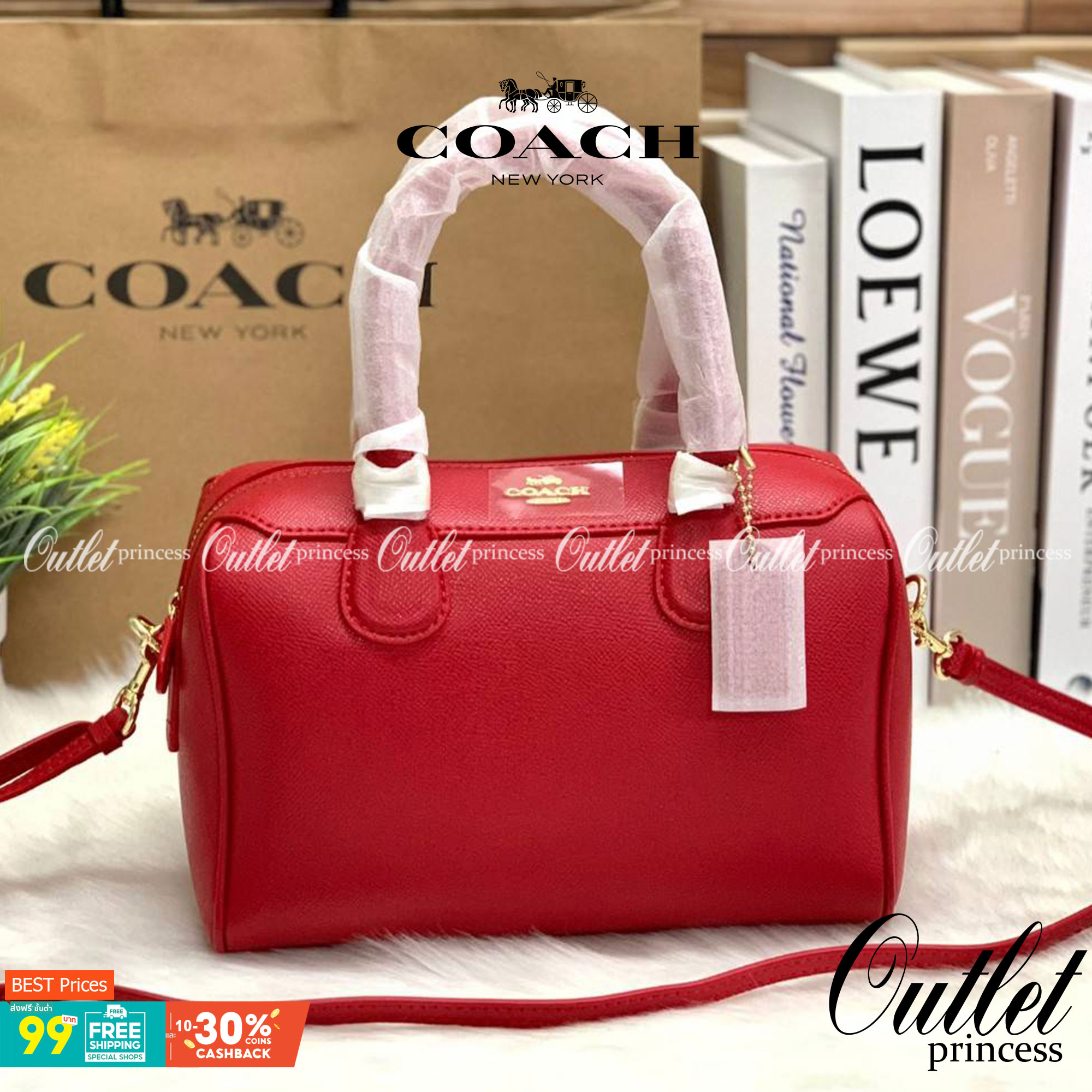 รุ่นอะไหล่ทองเข้าแล้วจ้าา ห้ามพลาดค่ะ Coach Bennett Boston Bag in Crossgrain Leather ((32202)) พร้อมส่ง รุ่นที่สาวๆหลายๆคนถามถึงกันค่า! กระเป๋าทรงหมอน หนังแท้ ลายหนังสวยมากค่ะ ไม่ว่ายุคไหนๆก็สวย ดูดี ทรงฮิตในตำนานค่ะ ✔️อะไหล่ทองหรูสวย เปิดปิดกระเป๋