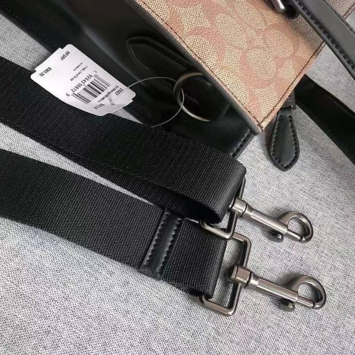 COACH GRAHAM STRUCTURED TOTE IN SIGNATURE CANVAS WITH VARSITY STRIPE C3232