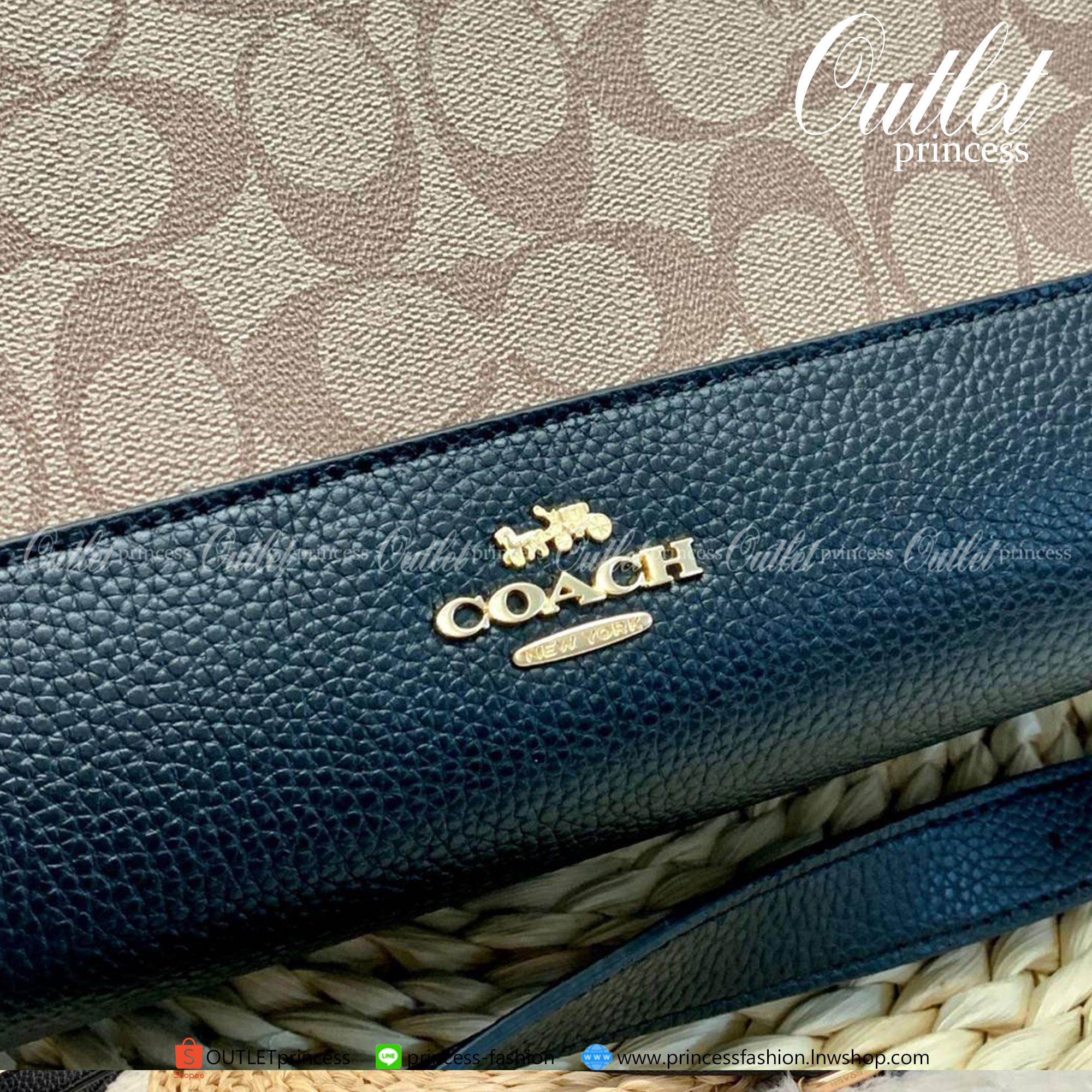 ของแท้ 100% COACH DEMPSEY CARRYALL IN SIGNATURE CANVAS ((1955))