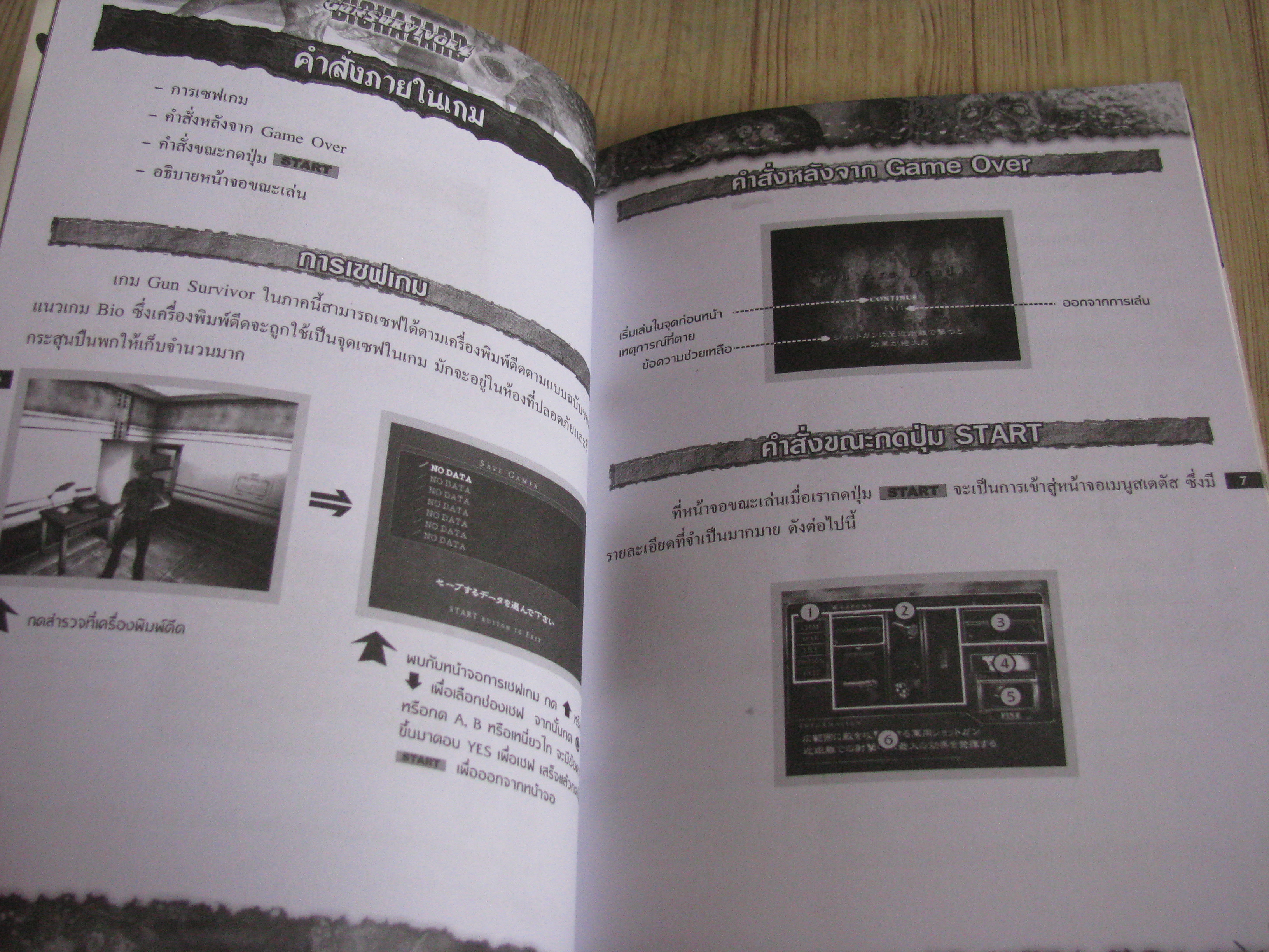 คู่มือเฉลยเกม PS2 GUNSUR VIVOR 4: BIOHAZARD HEROES NEVER DIE