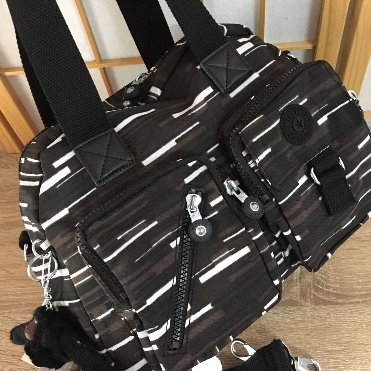 Kipling K13636 Defea Handbag ใช้สำหรับถือ/สะพายข้างได้ค่ะ สายถอดออกได้ ด้านหน้ามี 2 ช่องซิปและยังช่องซิปเชียงและช่องอื่นอีก ด้านหลังมีอีก 1 ช่องซิปยาวค่ะ ปากกระเป๋าหลักด้านบนปิด 2 ซิป ก้นมีฟองน้ำกันกระแทก มีช่องซิปอีก 1 ช่อง ช่องเล็กอีกตามรูป ใช้ได้ทุกโอก