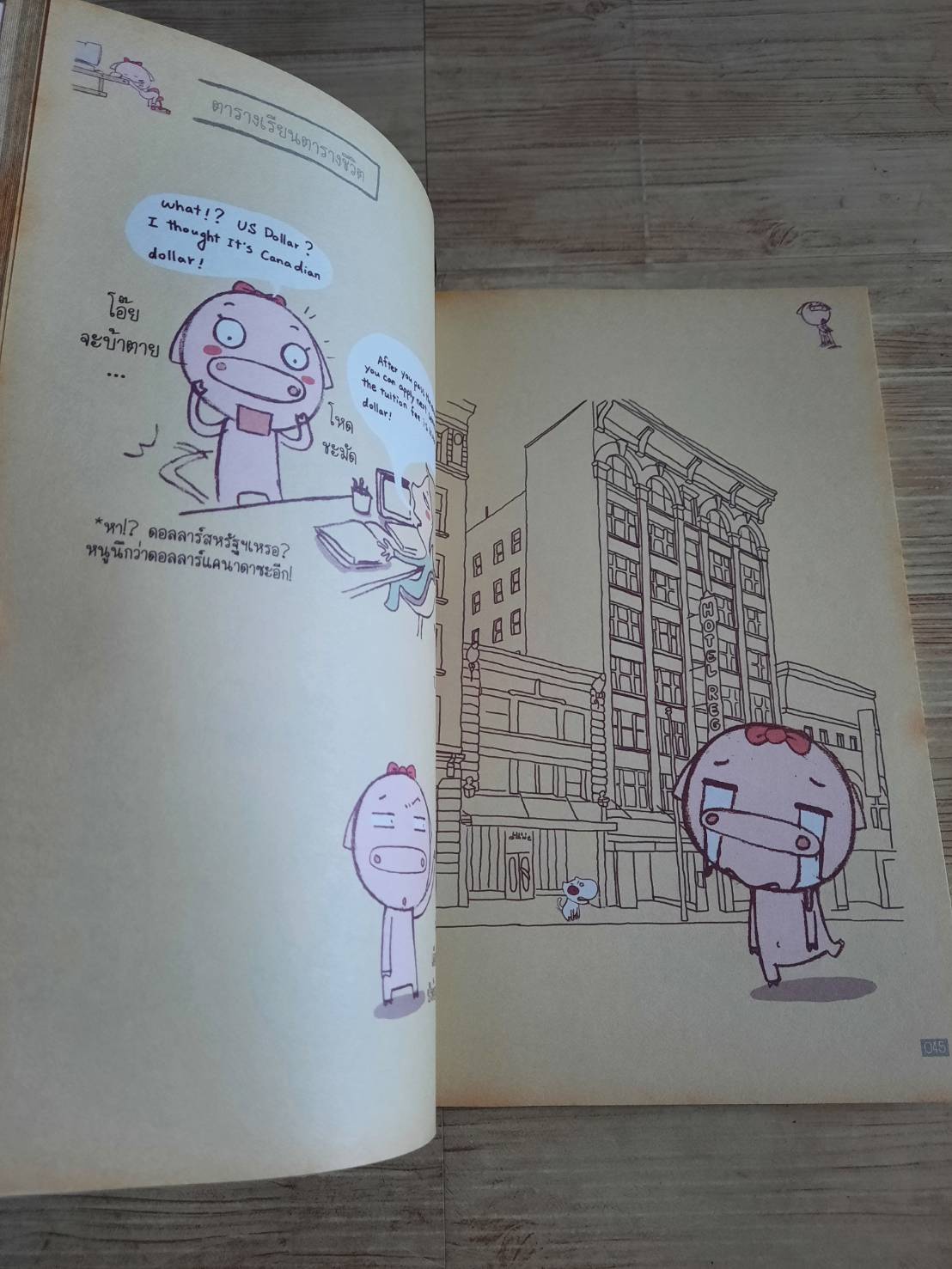 ฝันสลายที่ปลายฟ้าของหญิงอู๊ด บันทึกชีวิตนักศึกษาไส้แห้งขอดในแวนคูเวอร์ คงคงนะ เขียน พรธนา ยิ่งยอดกุล แปล