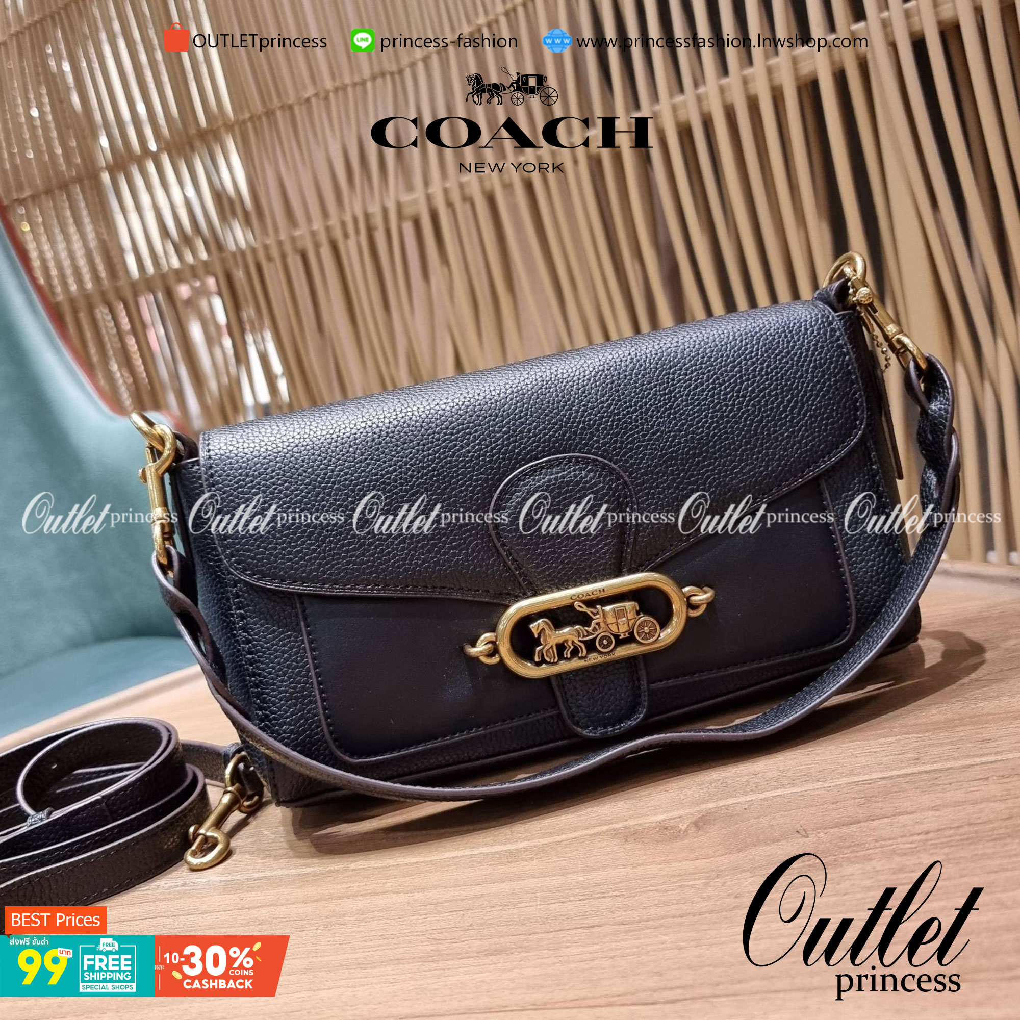 COACH SMALL JADE SHOULDER BAG [F91105,90782] กระเป๋าสะพายไหล่ ดีไซน์วินเทจย้อนยุค สวยคมชัด คลาสสิคใช้ได้ทุกลุค วัสดุหนัง pepble ทนทาน เปิด-ปิดด้วยฝาคาดโลโก้ พร้อมแถบแม่เหล็กในตัว รับรองแน่นหนา ด้านหลังมีช่องซิปให้ ภายในเป็นช่องโล่ง ขนาดกำลังดี ใช้งานง่าย 
