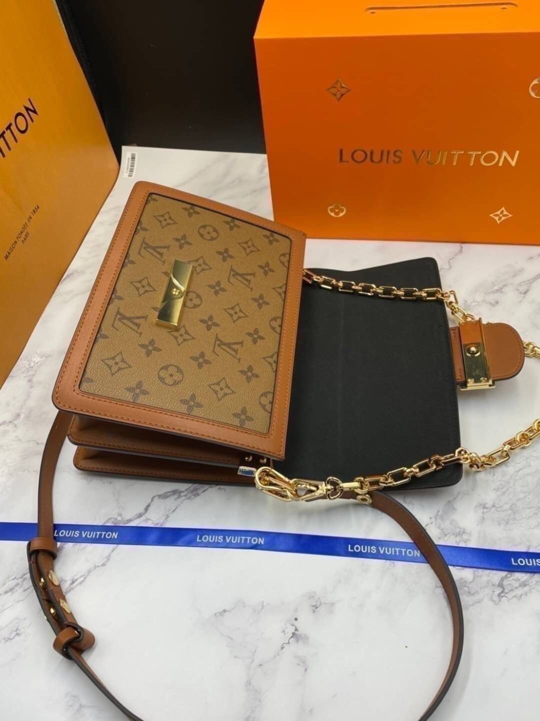 LOUIS VUITTON DAUPHINE MM 25cm เกรดออริจินอลสลับแท้ 1:1 ใช้งานต่างประเทศได้